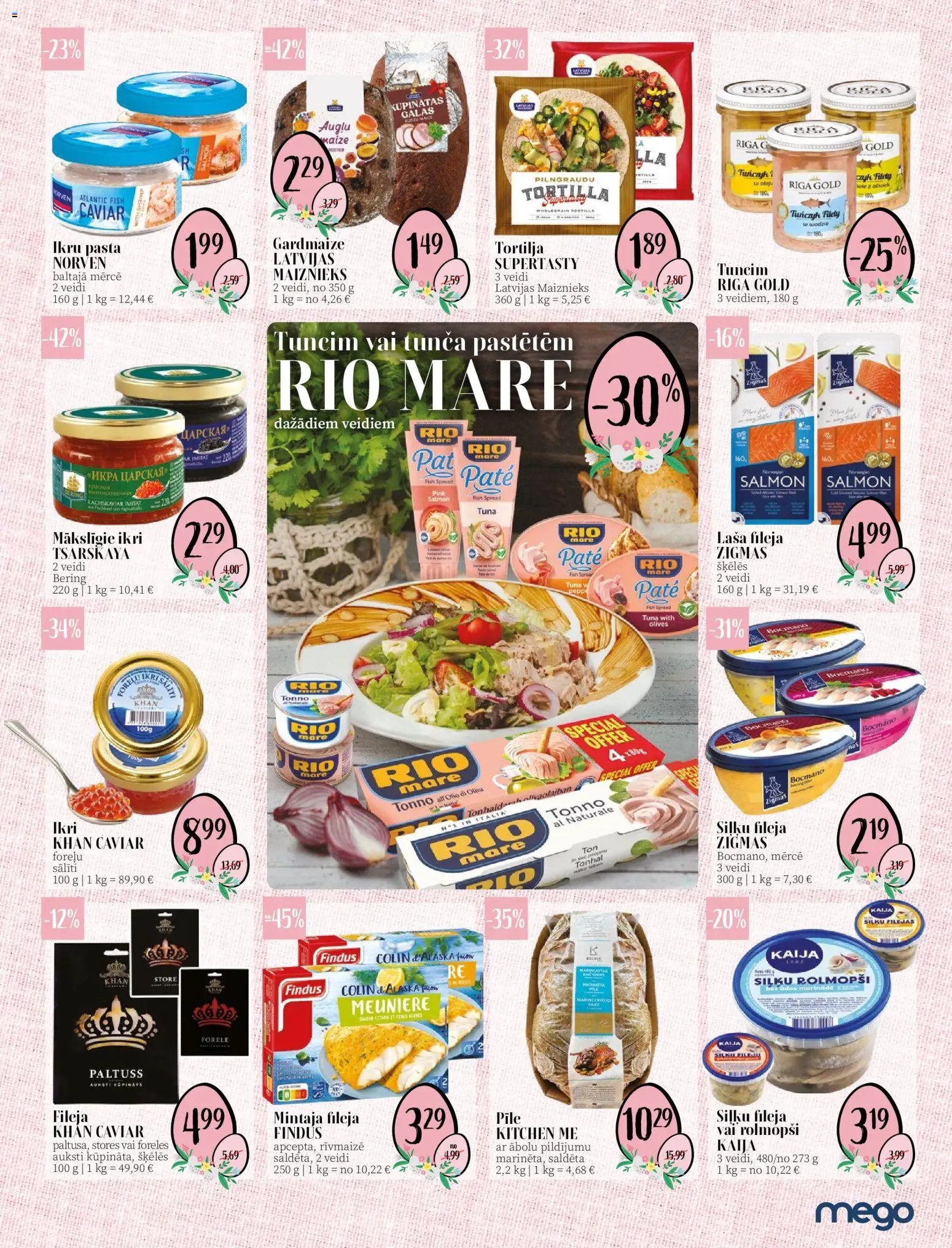 Mego - Akciju buklets