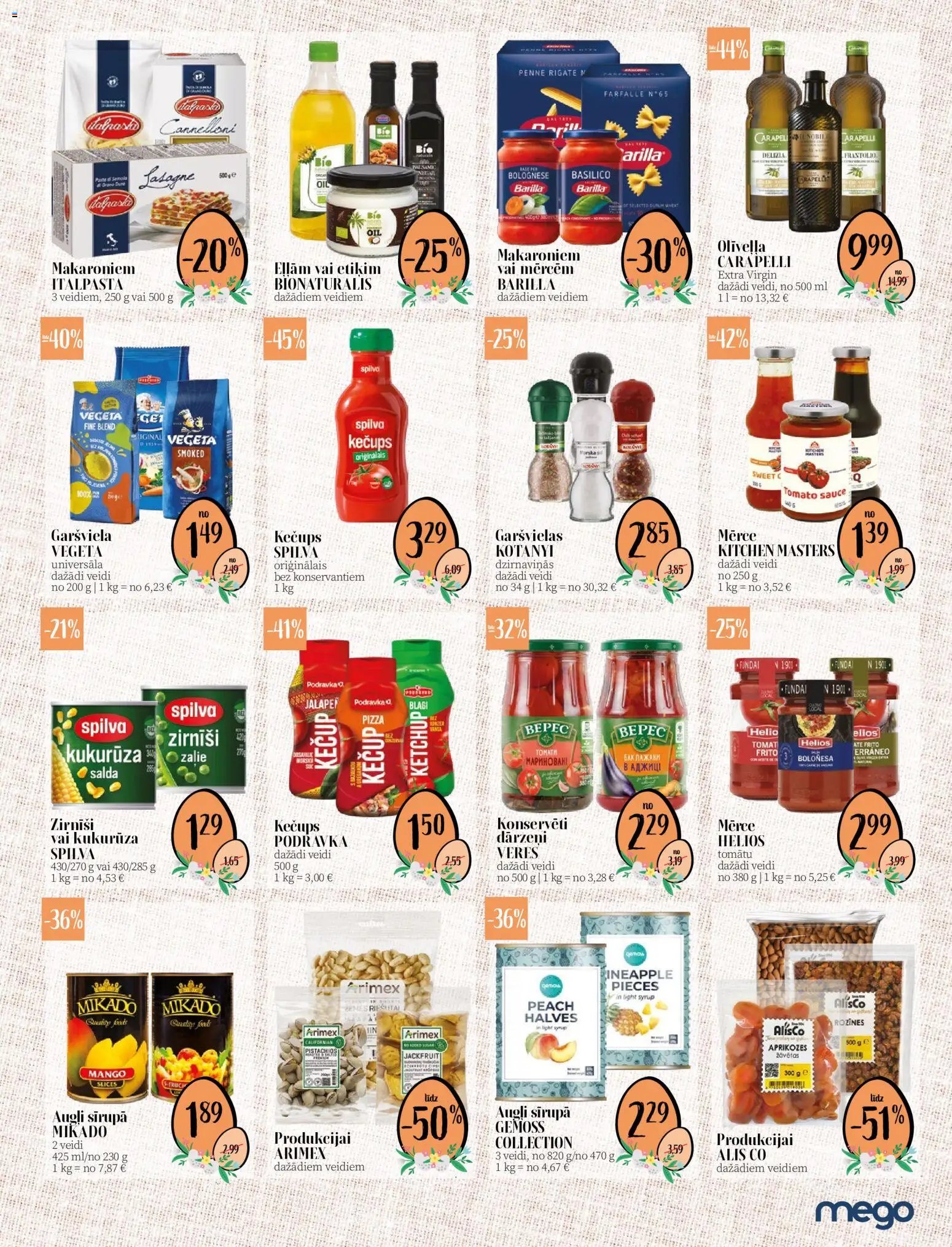 Mego - Akciju buklets