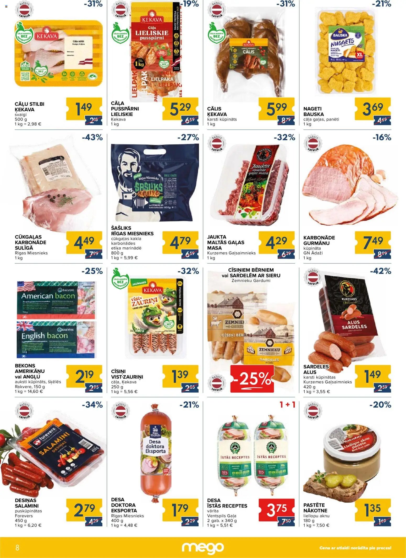Mego Akciju buklets
