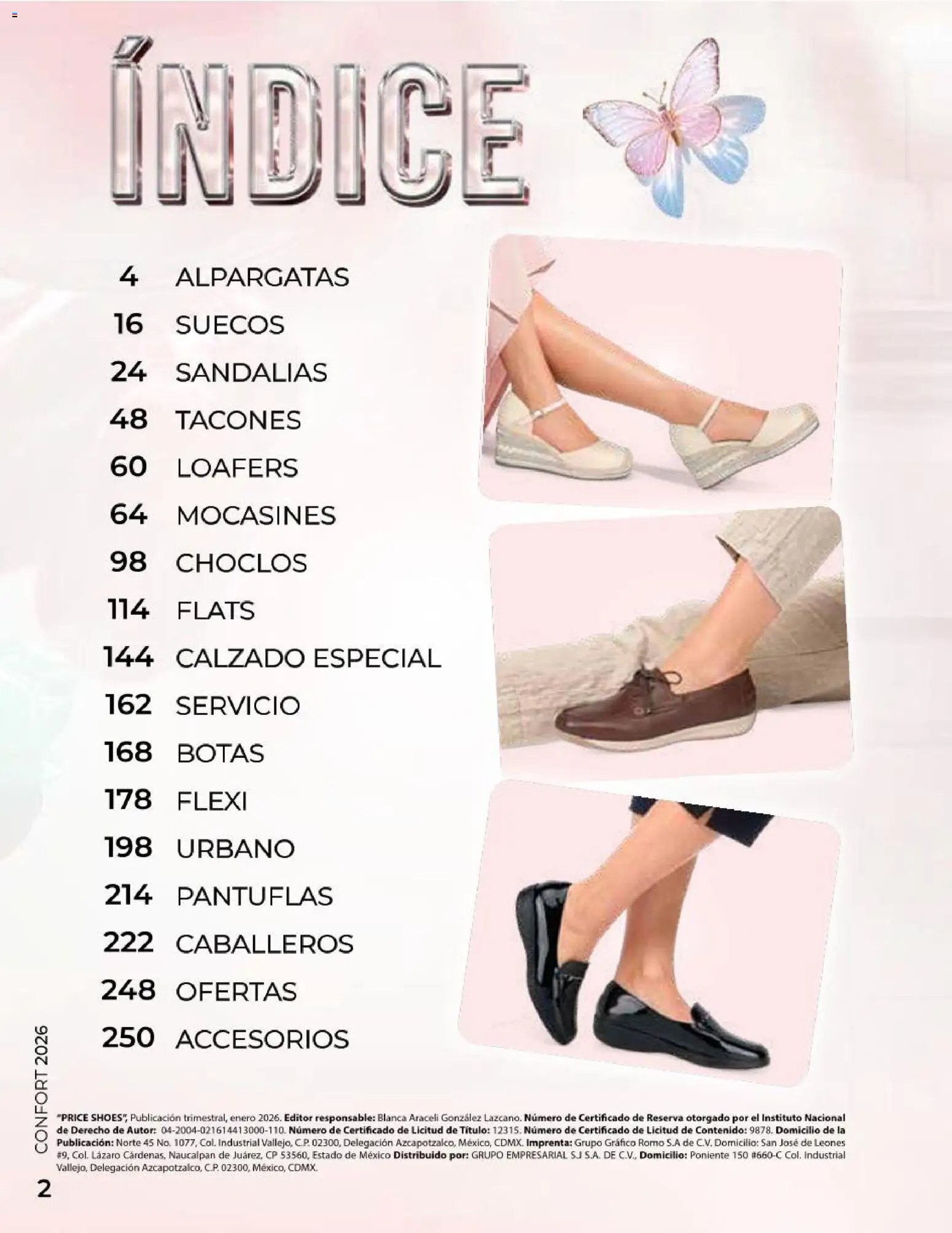 Price Shoes catálogo Confort