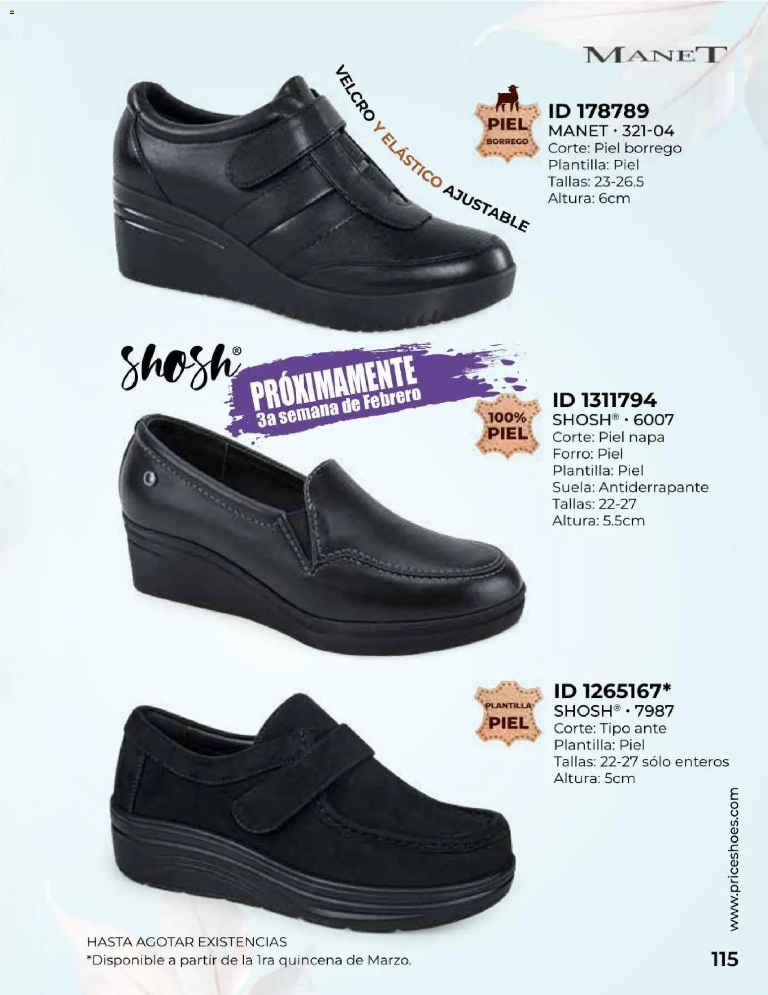 Price Shoes catálogo Confort