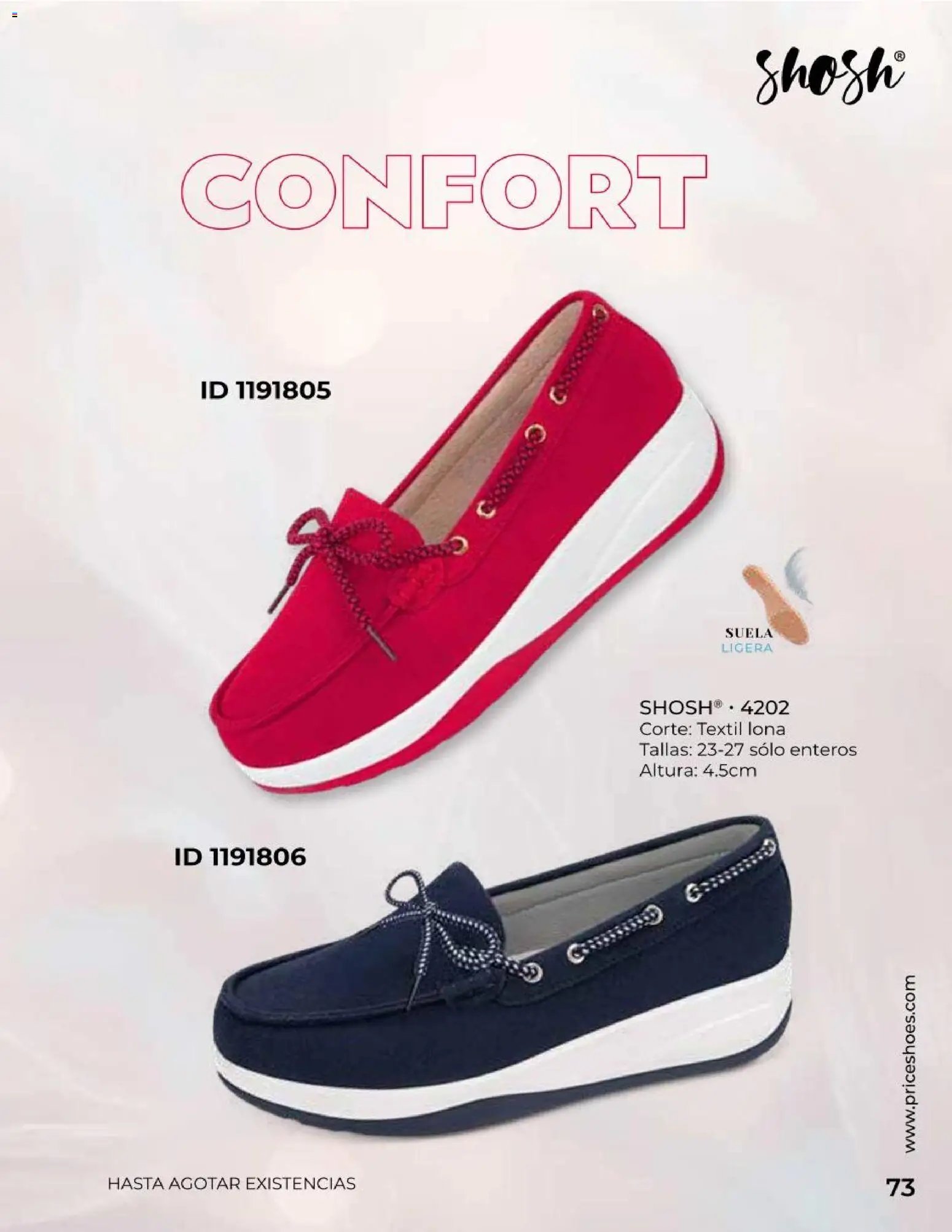 Price Shoes catálogo Confort