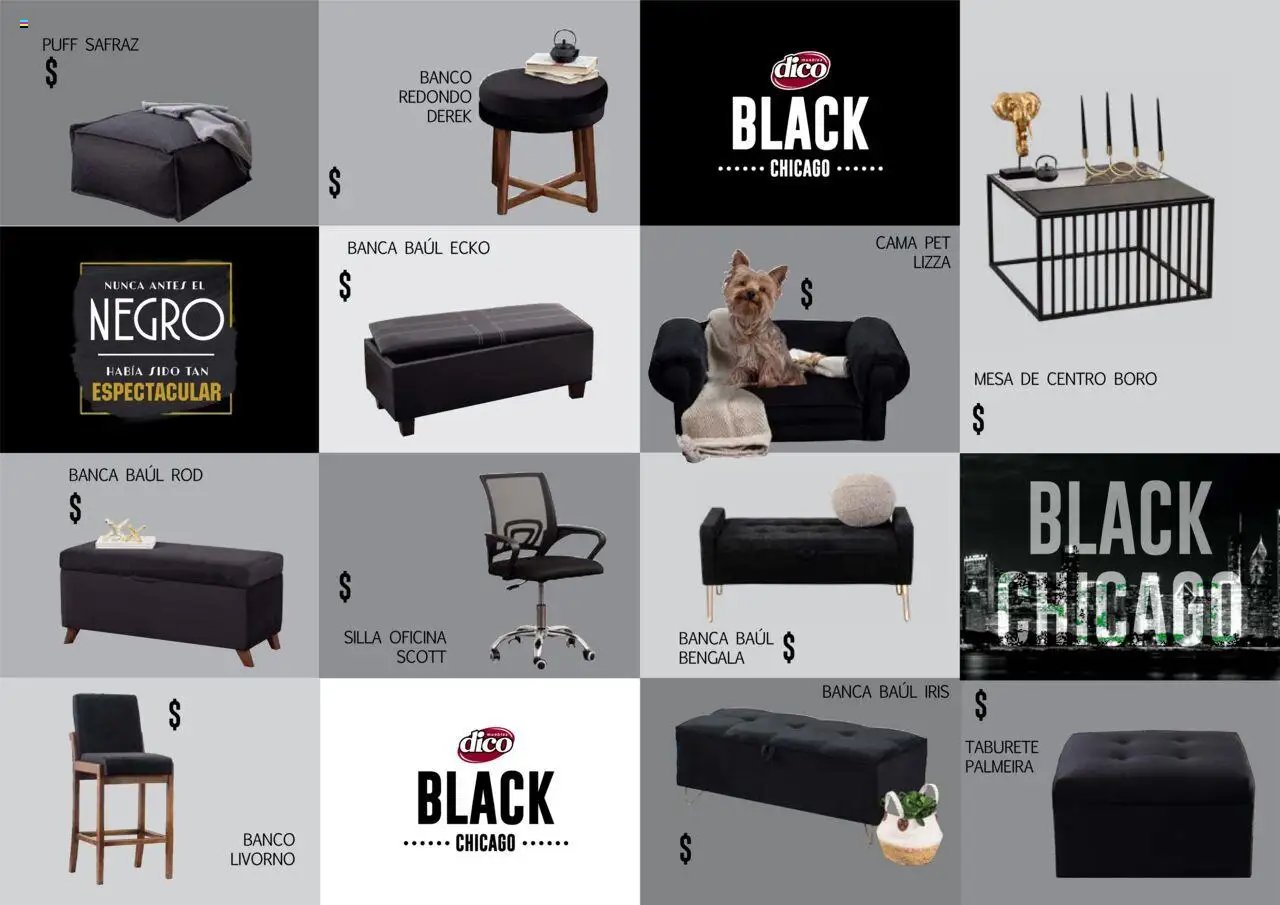 Muebles Dico - Catálogo Black Chicago
