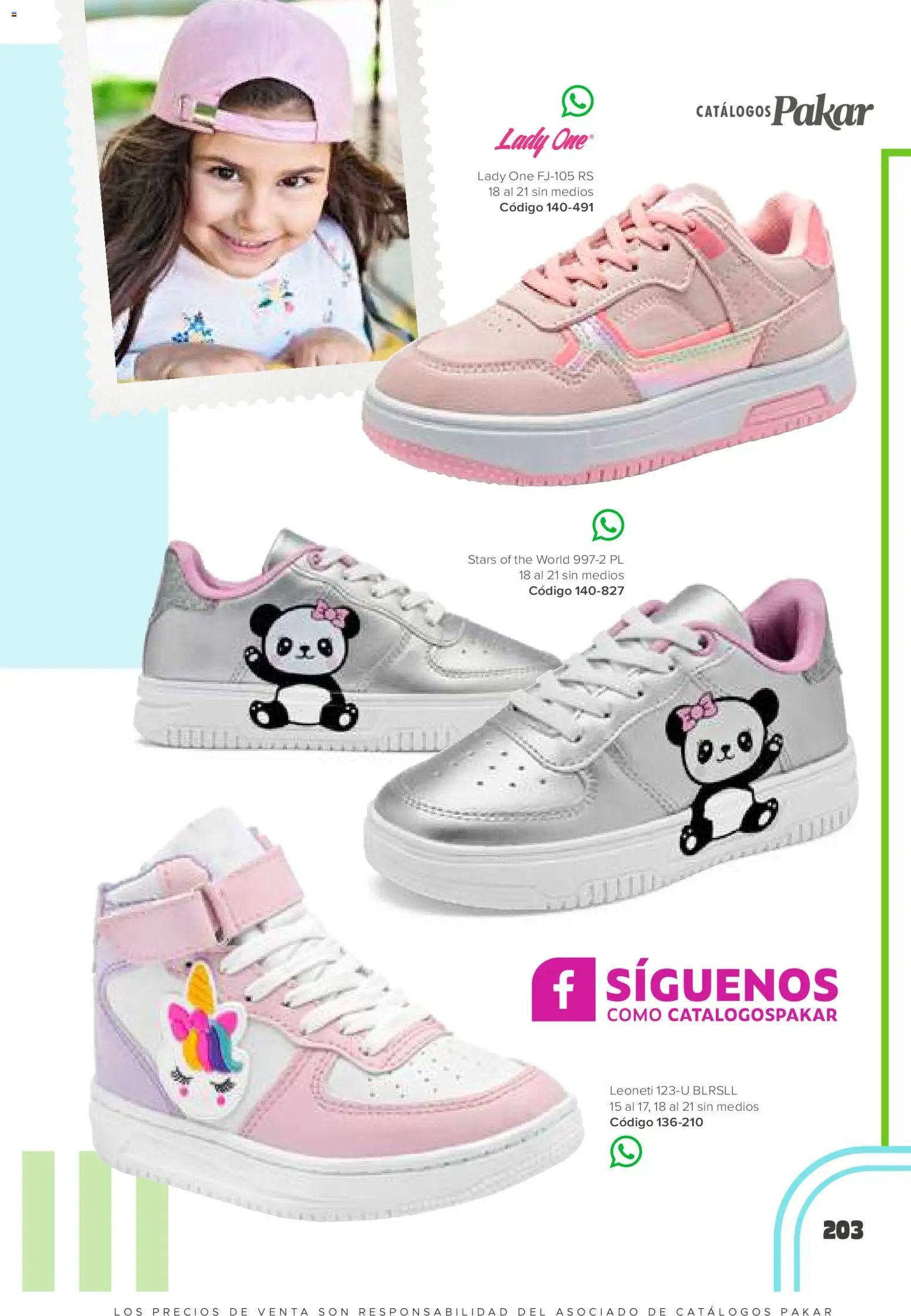 SC Pakar catálogo Niña