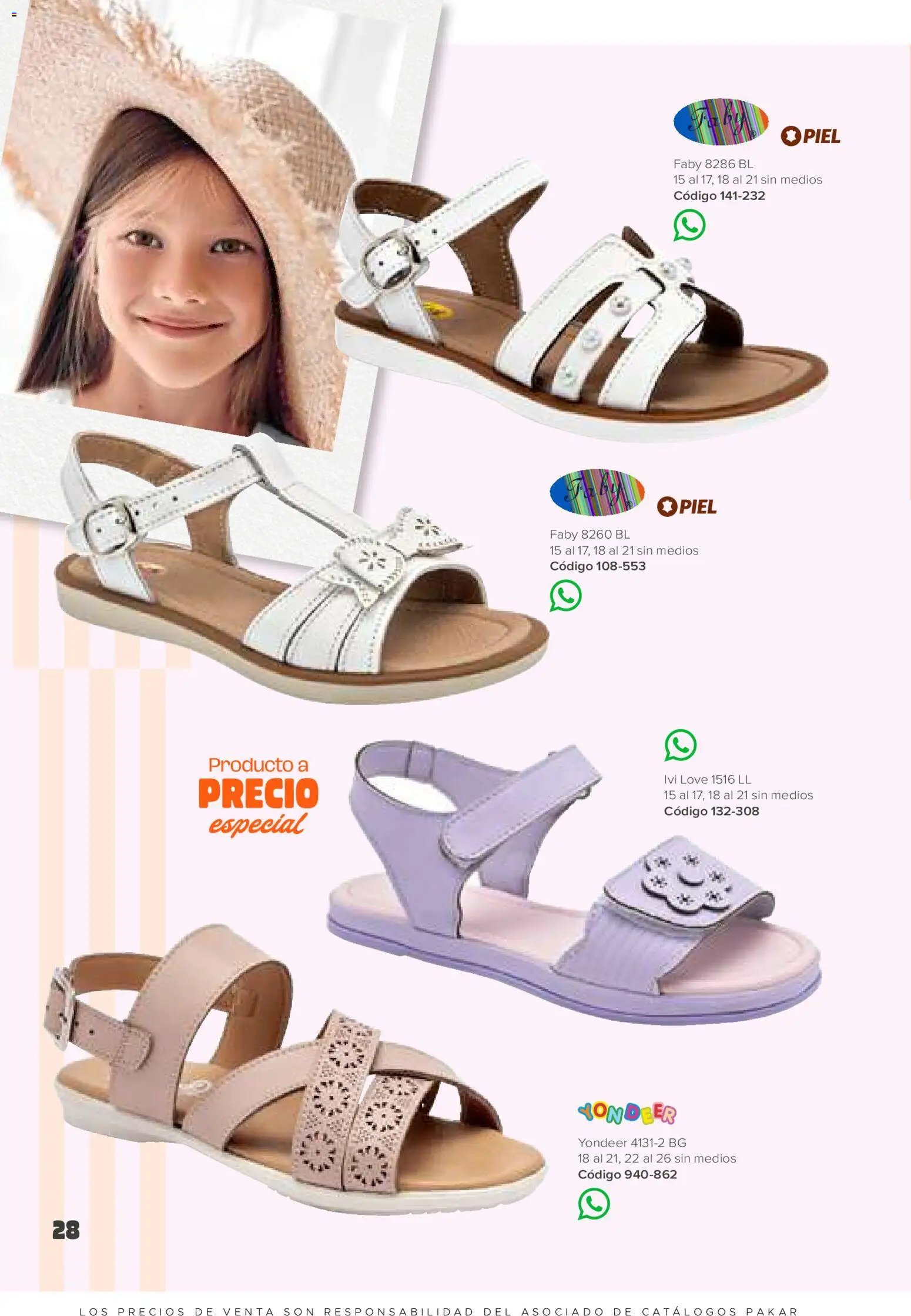 SC Pakar catálogo Niña