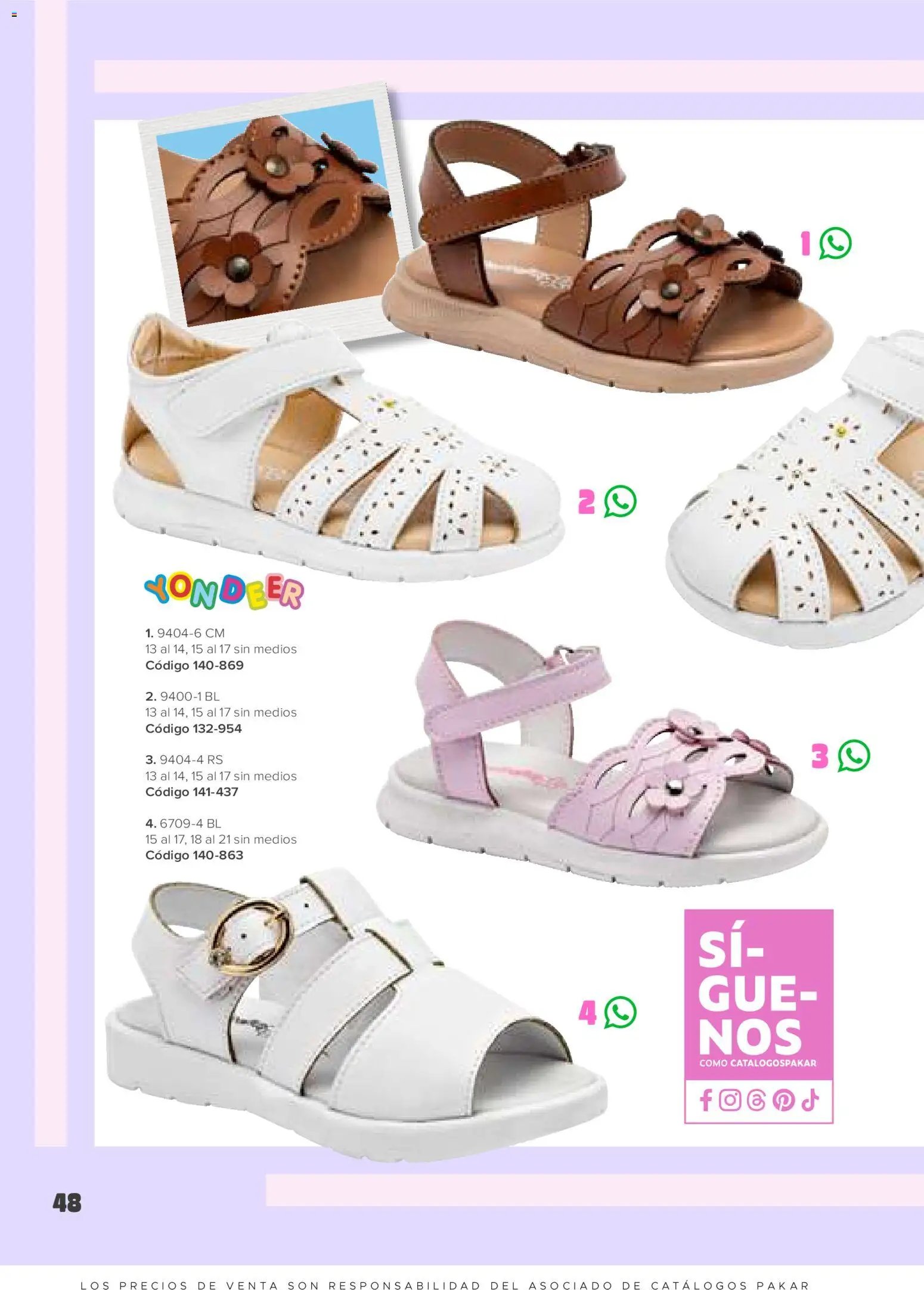 SC Pakar catálogo Niña