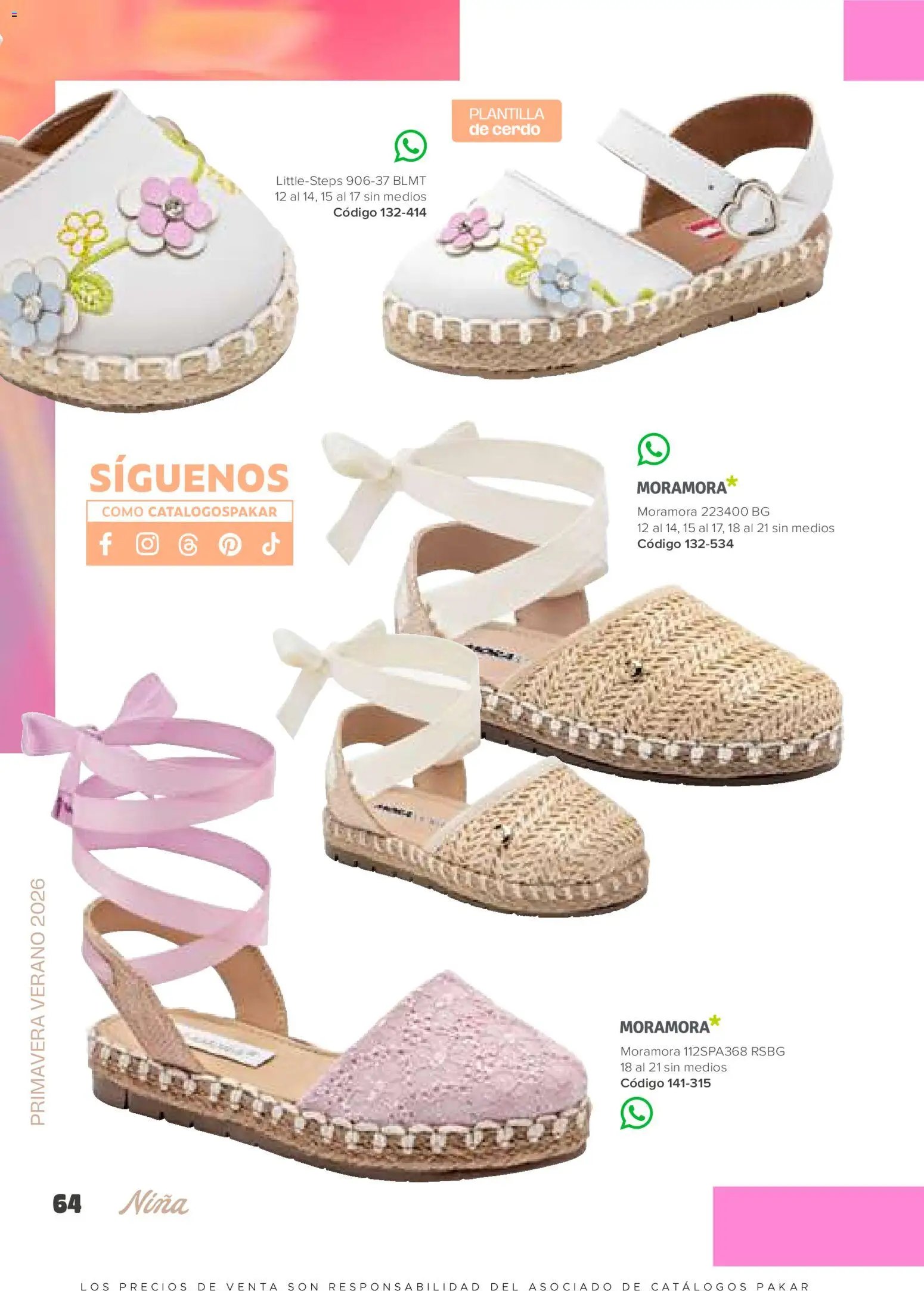 SC Pakar catálogo Niña