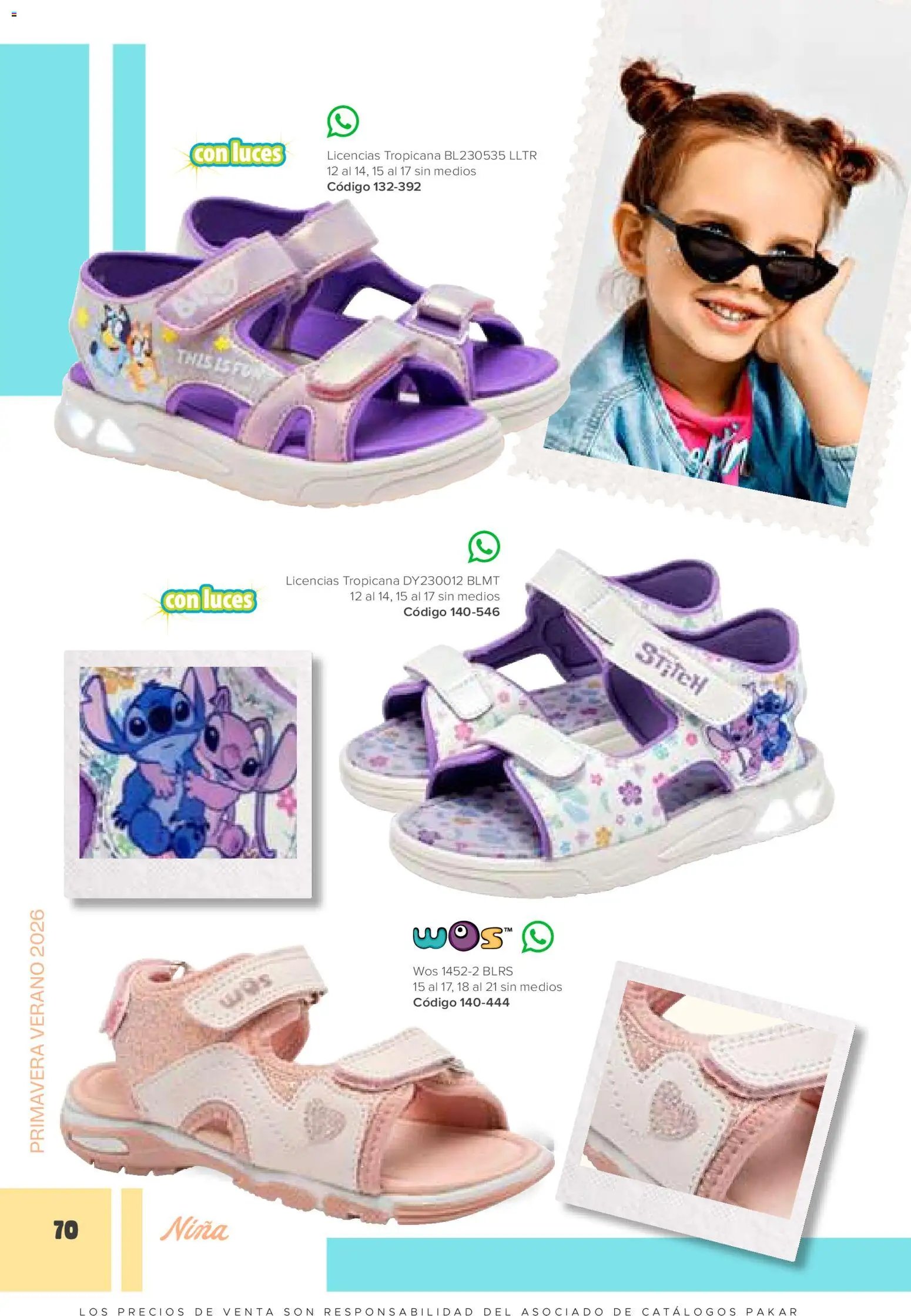 SC Pakar catálogo Niña