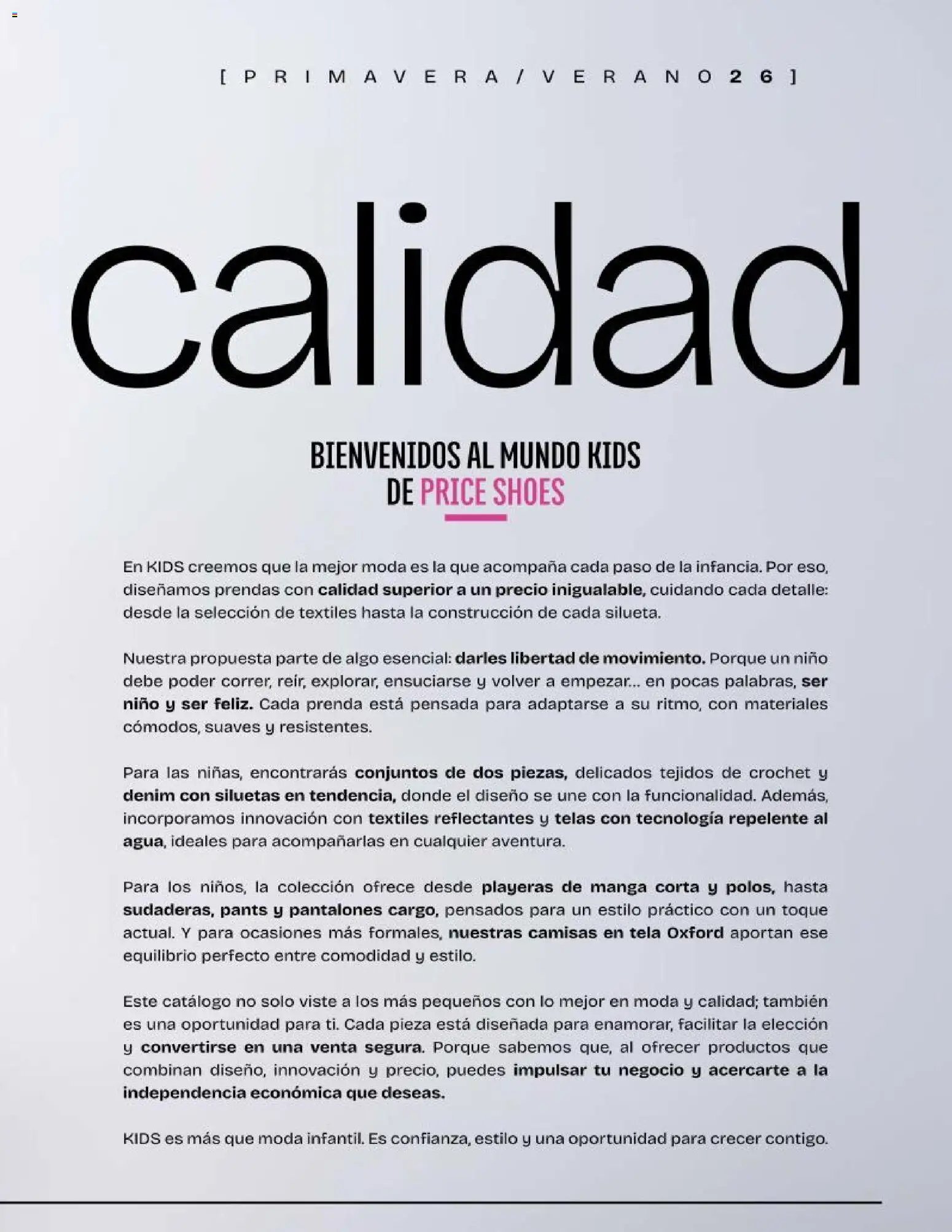 Price Shoes catálogo Kids