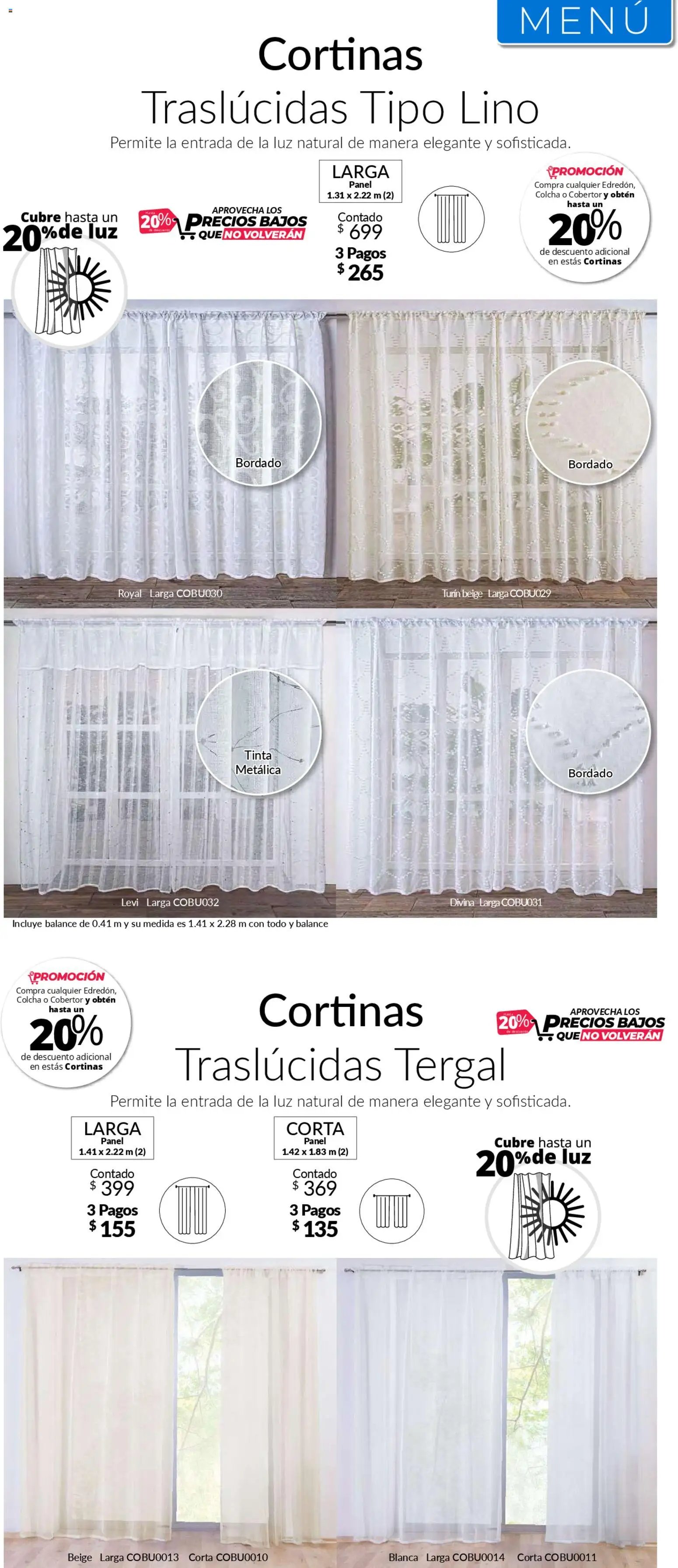 Colchas Concord catálogo