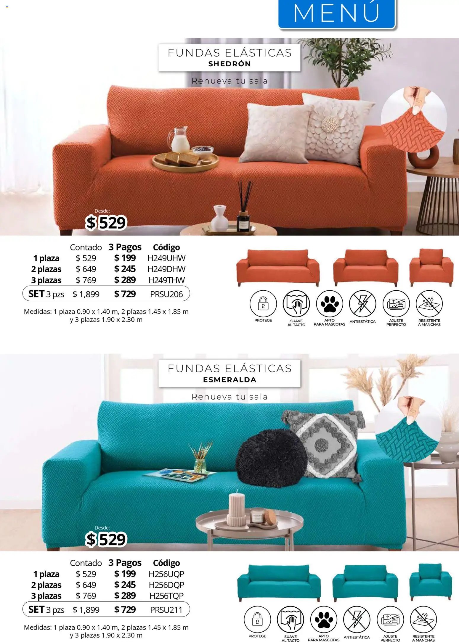 Colchas Concord catálogo