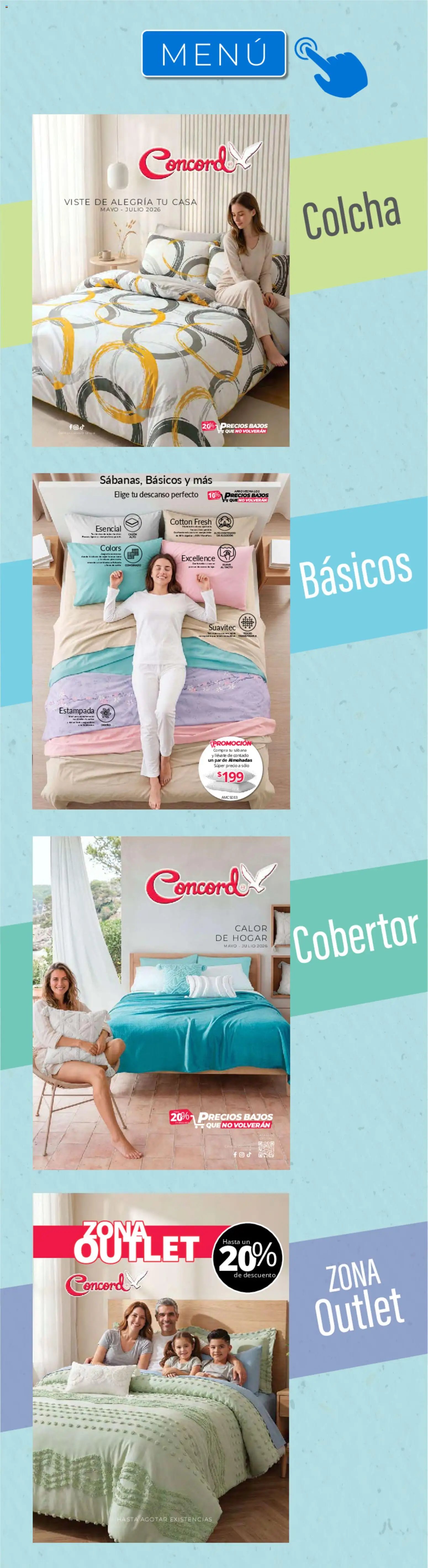 Colchas Concord catálogo
