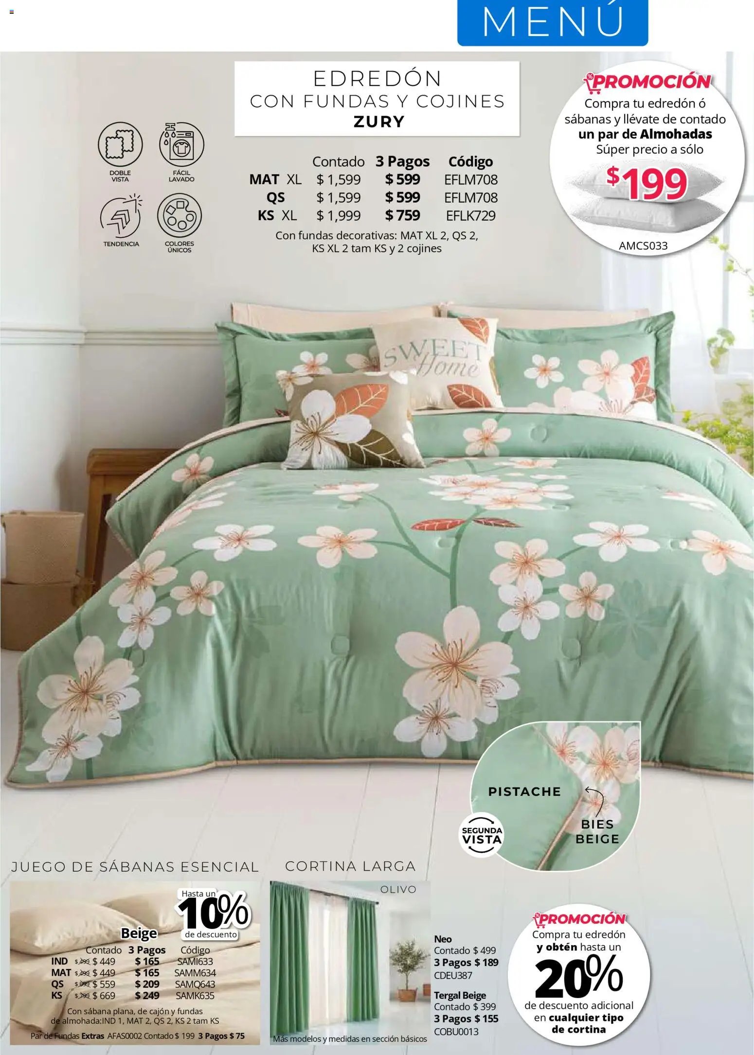 Colchas Concord catálogo