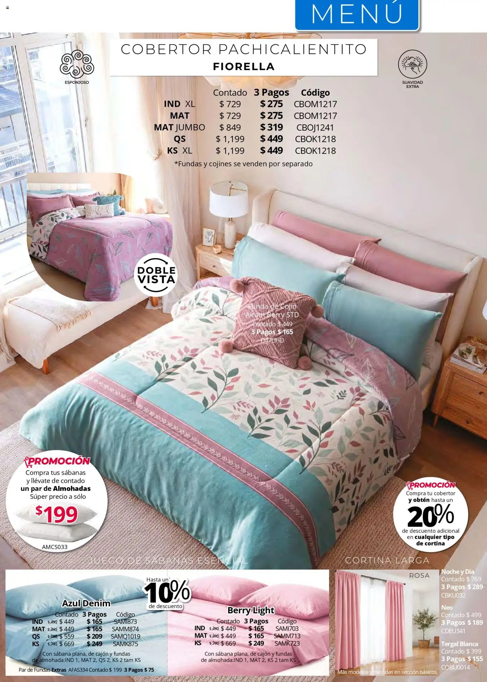 Colchas Concord catálogo