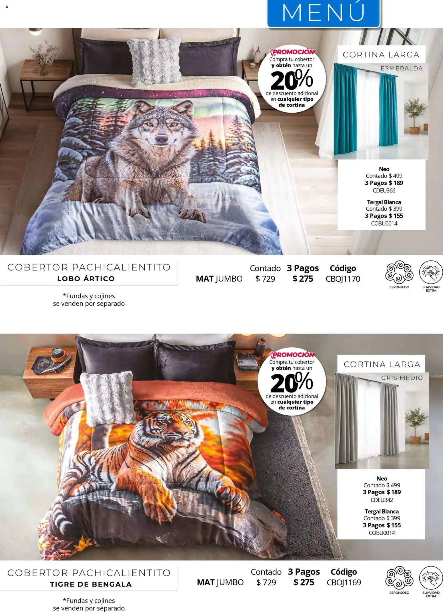 Colchas Concord catálogo