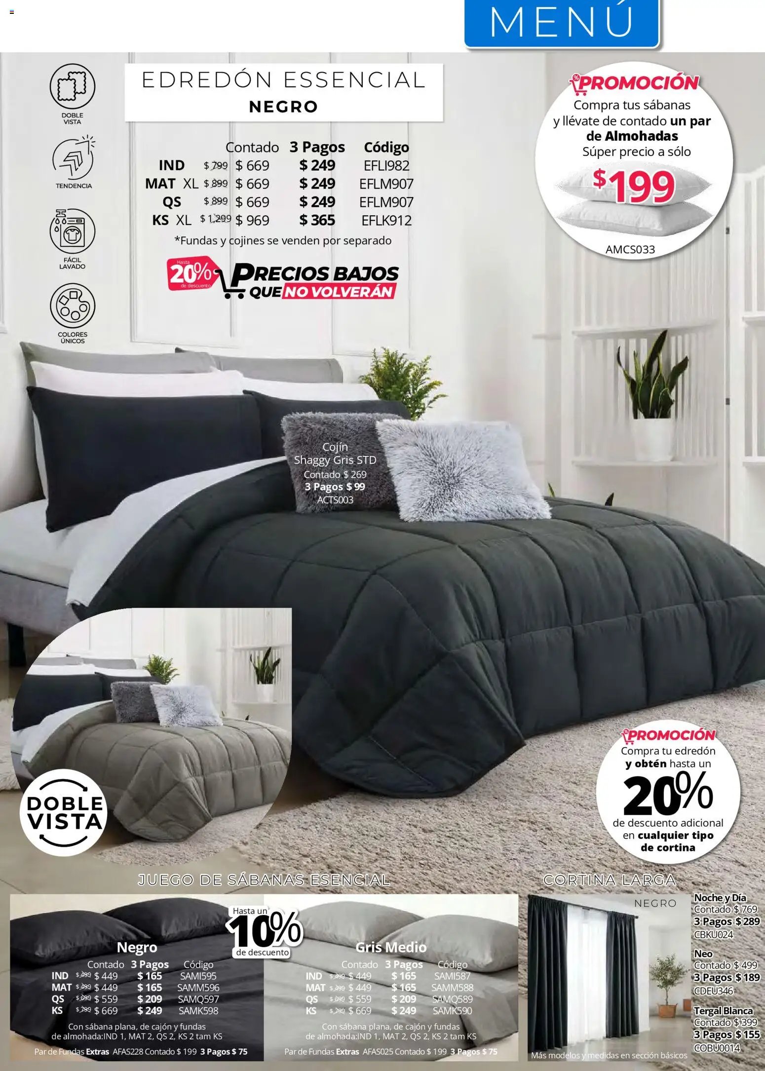 Colchas Concord catálogo