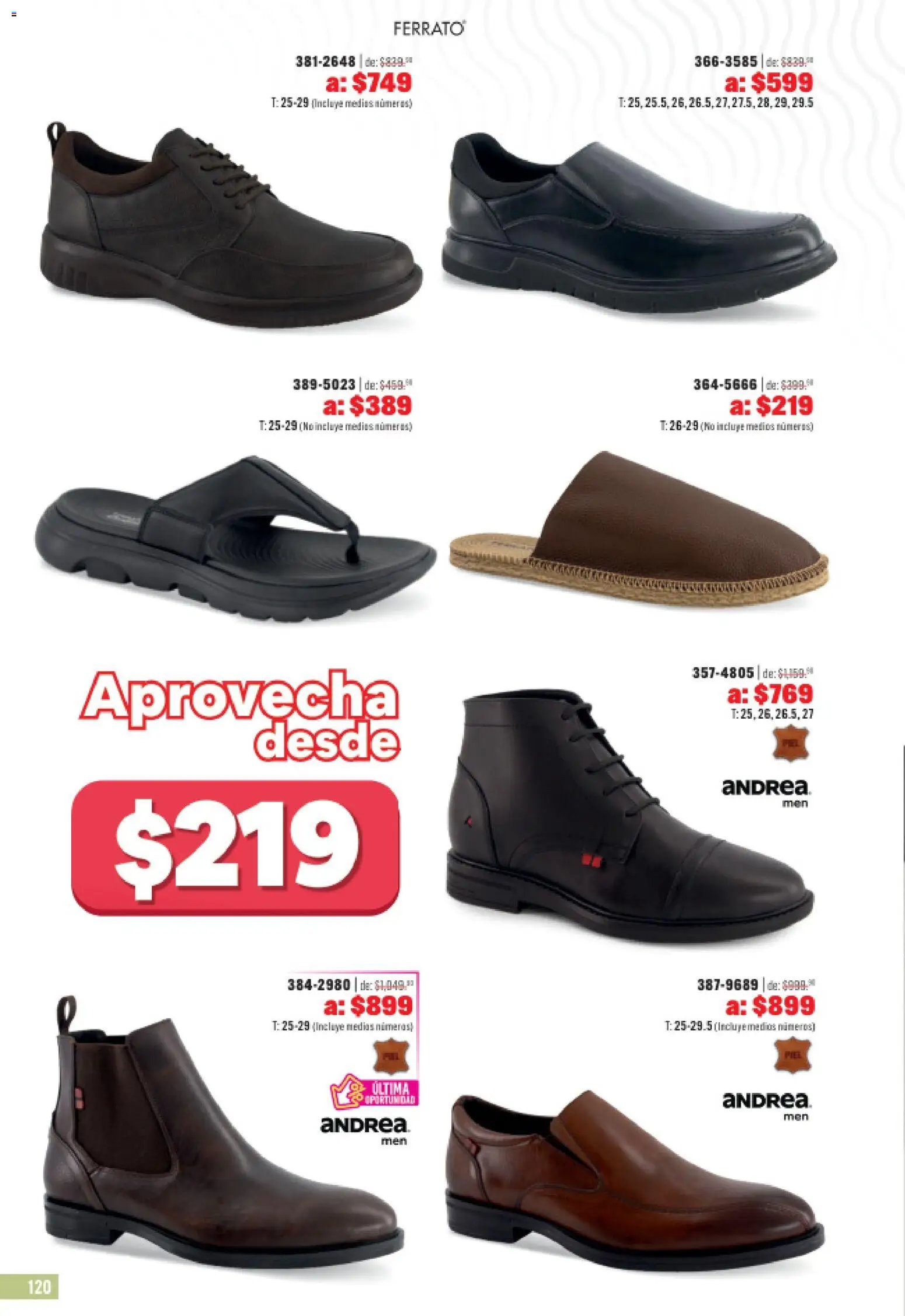 Andrea catálogo Outlet