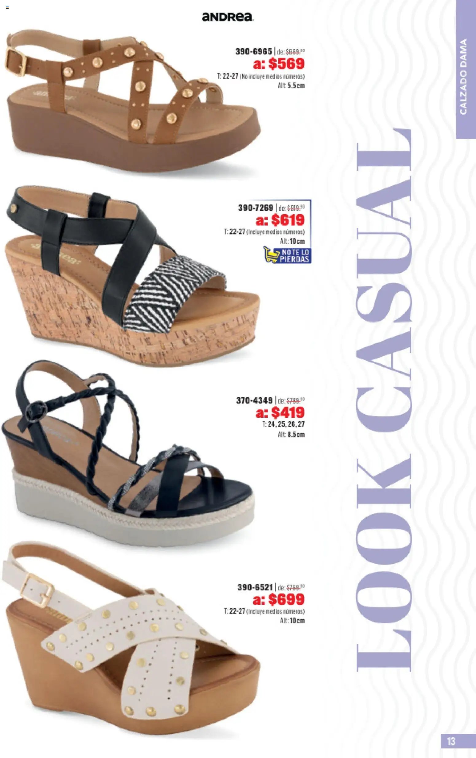 Andrea catálogo Outlet