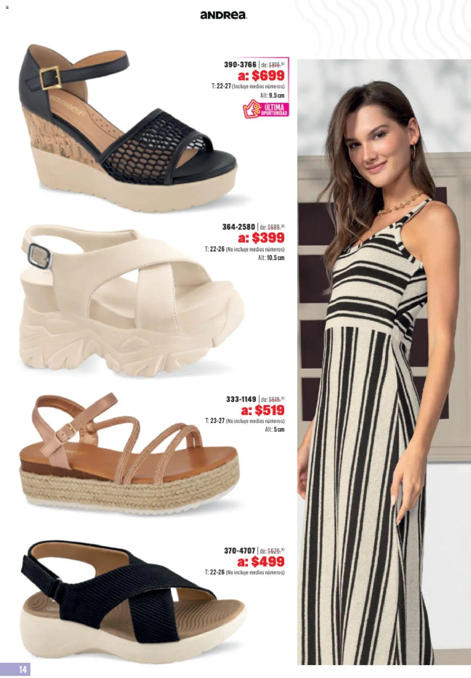 Andrea catálogo Outlet