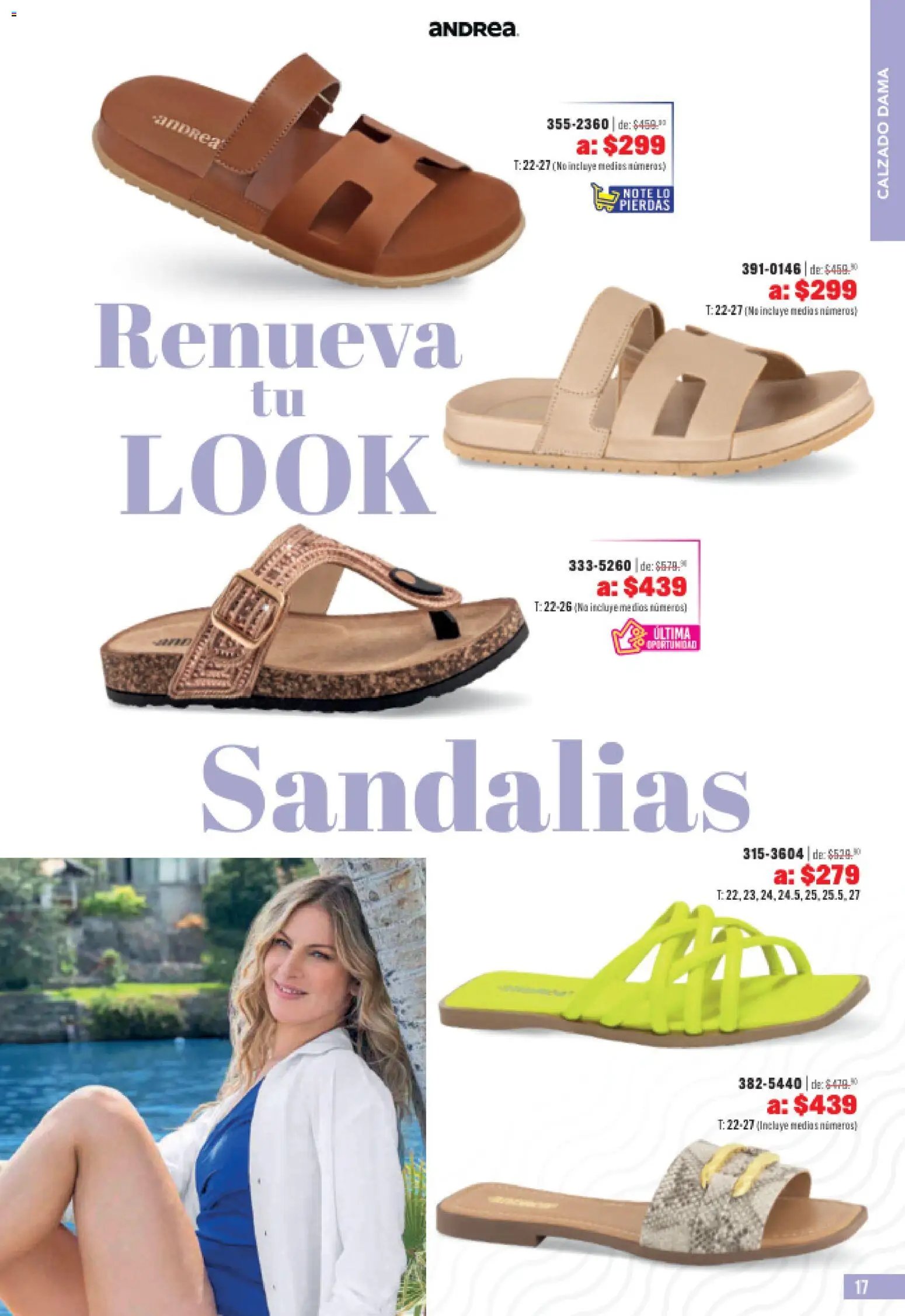 Andrea catálogo Outlet