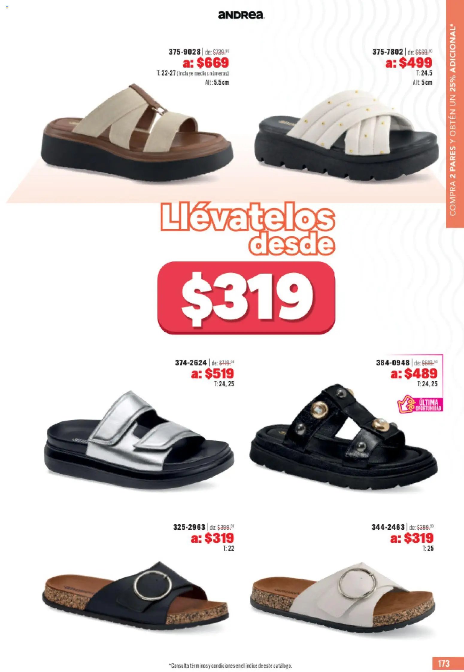 Andrea catálogo Outlet