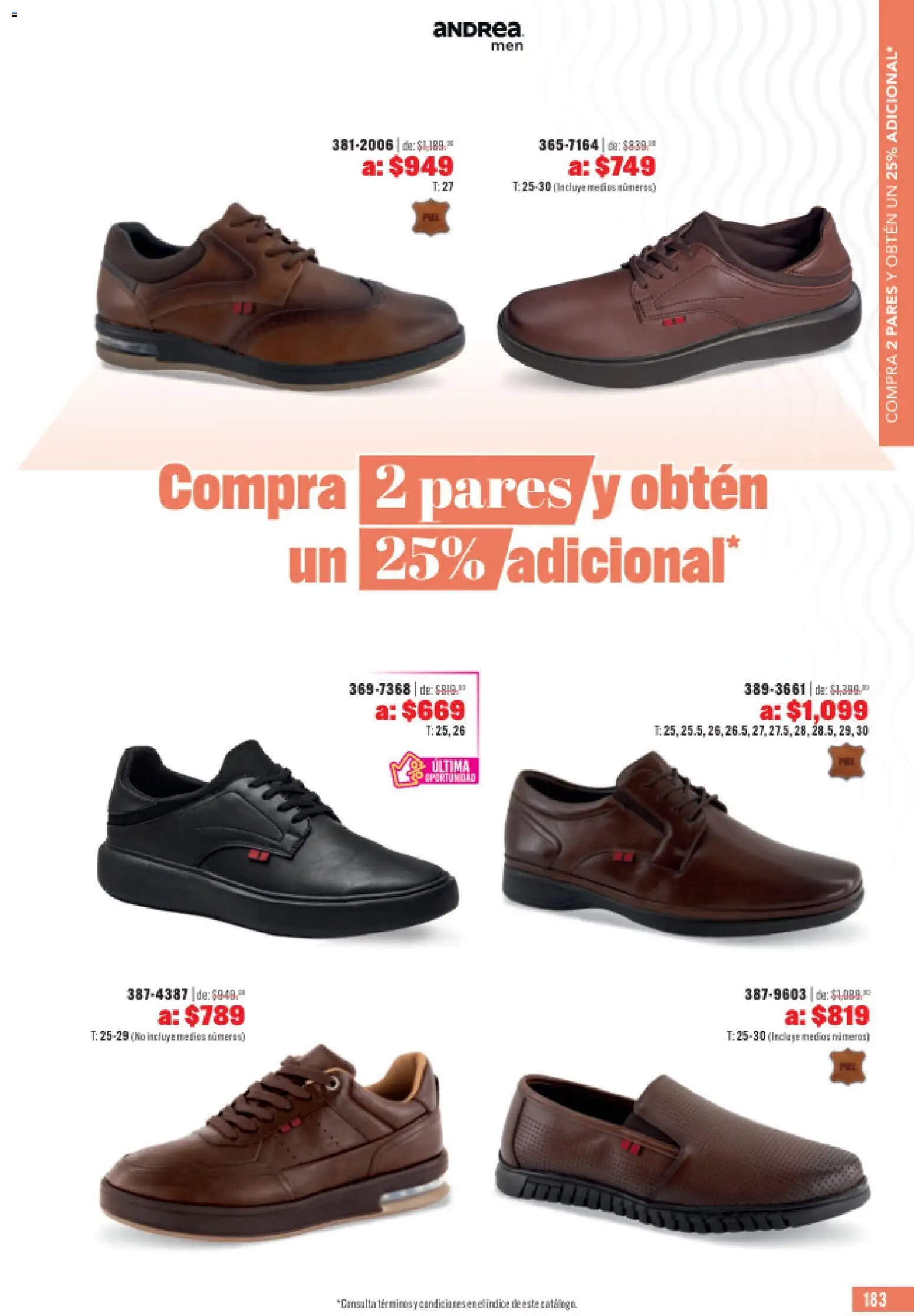 Andrea catálogo Outlet