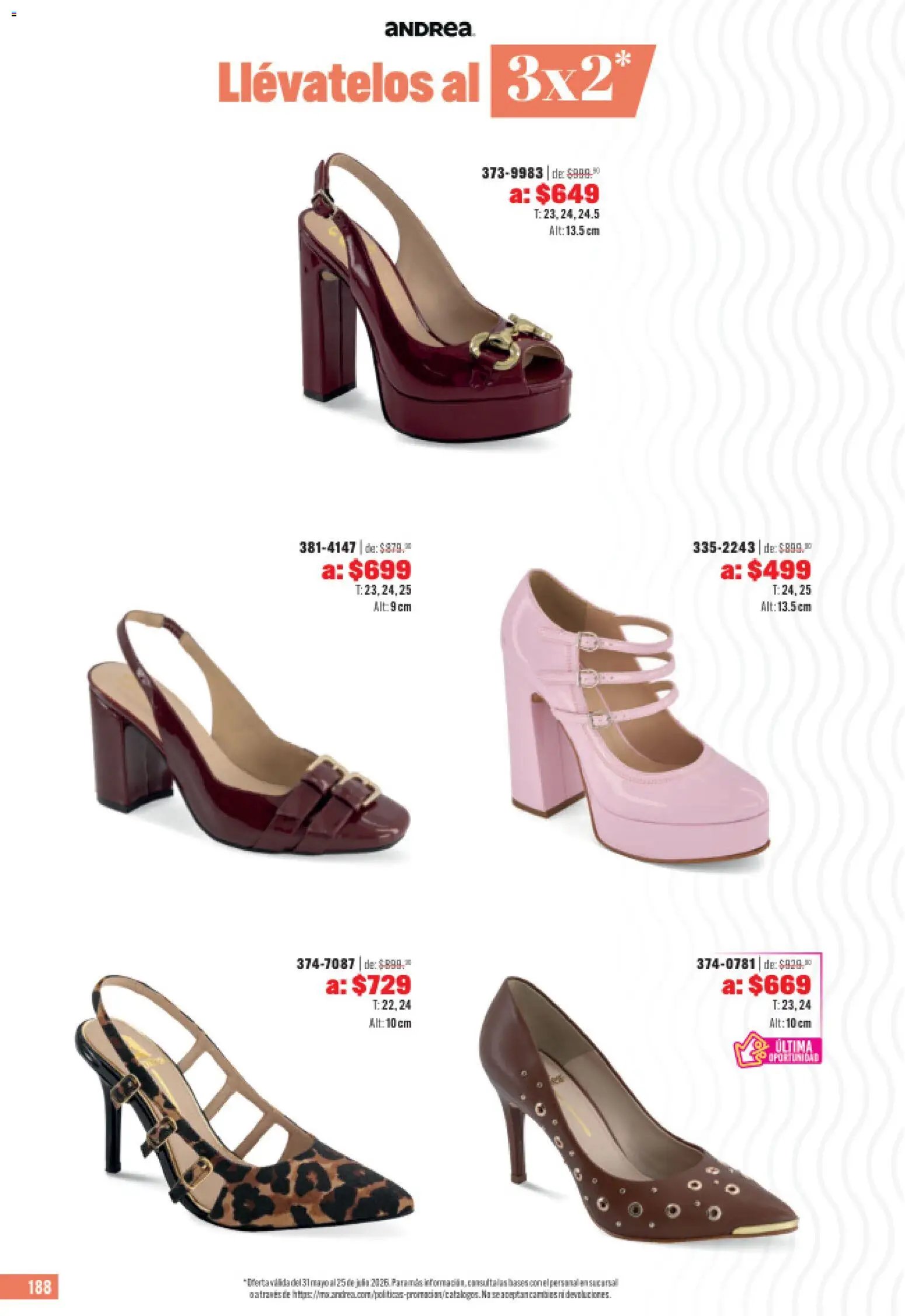 Andrea catálogo Outlet
