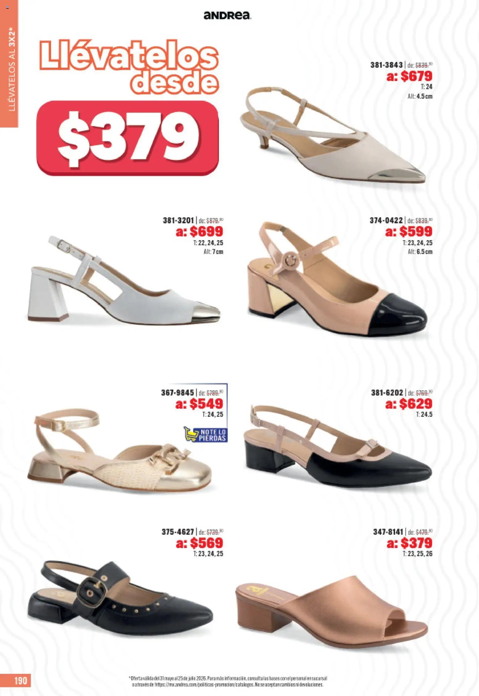 Andrea catálogo Outlet