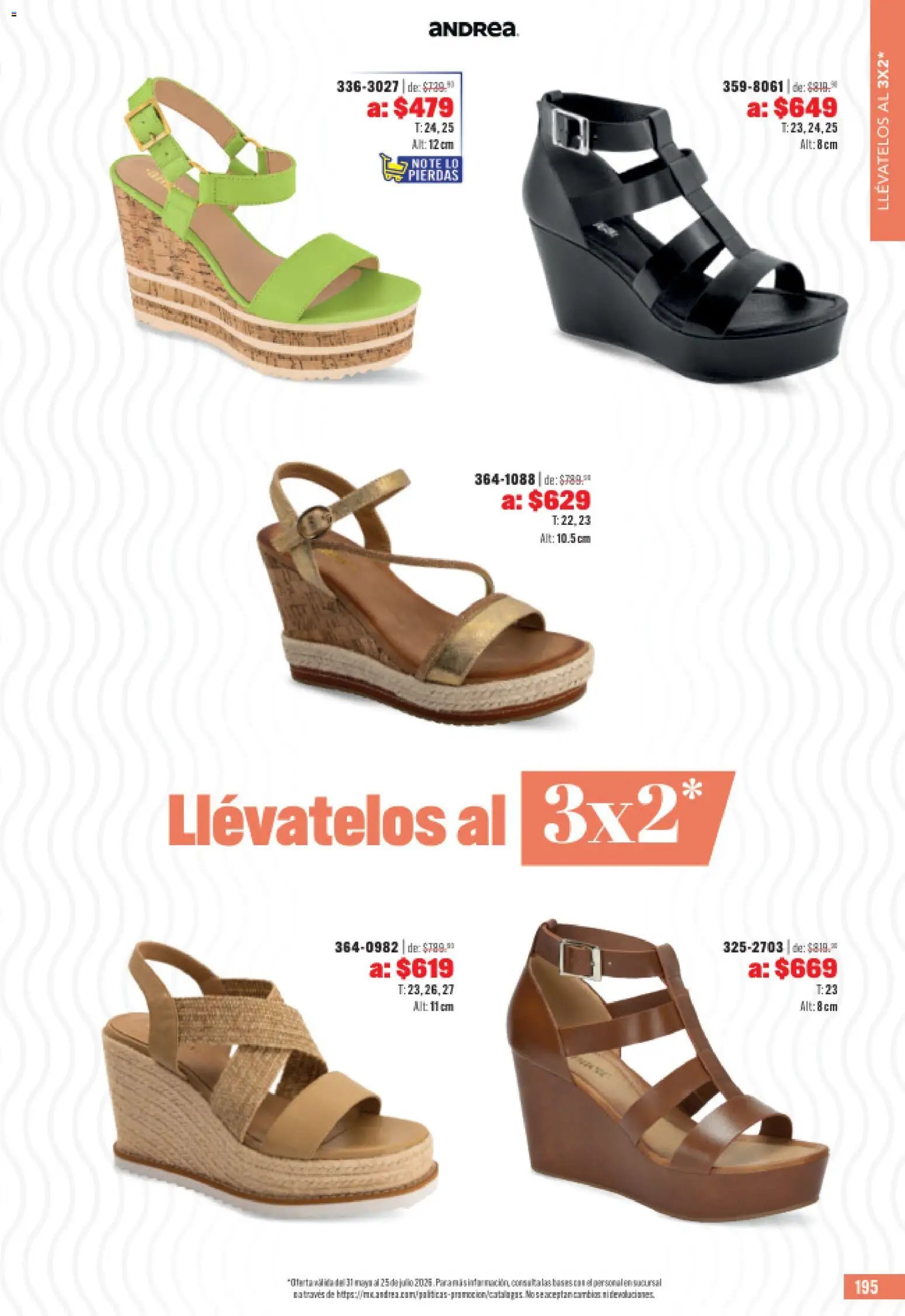 Andrea catálogo Outlet