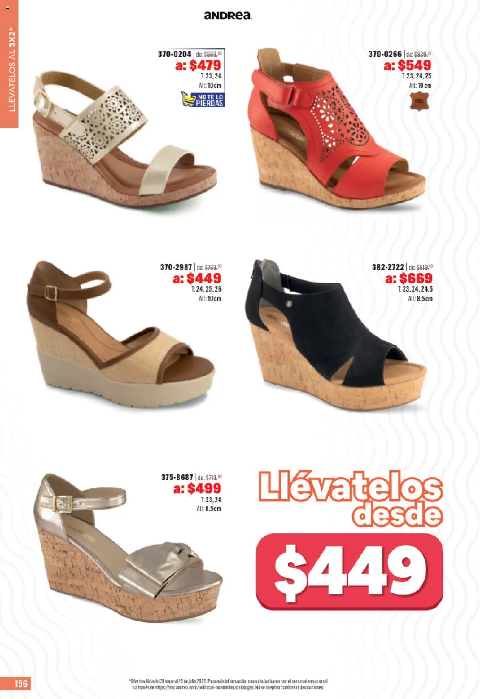 Andrea catálogo Outlet
