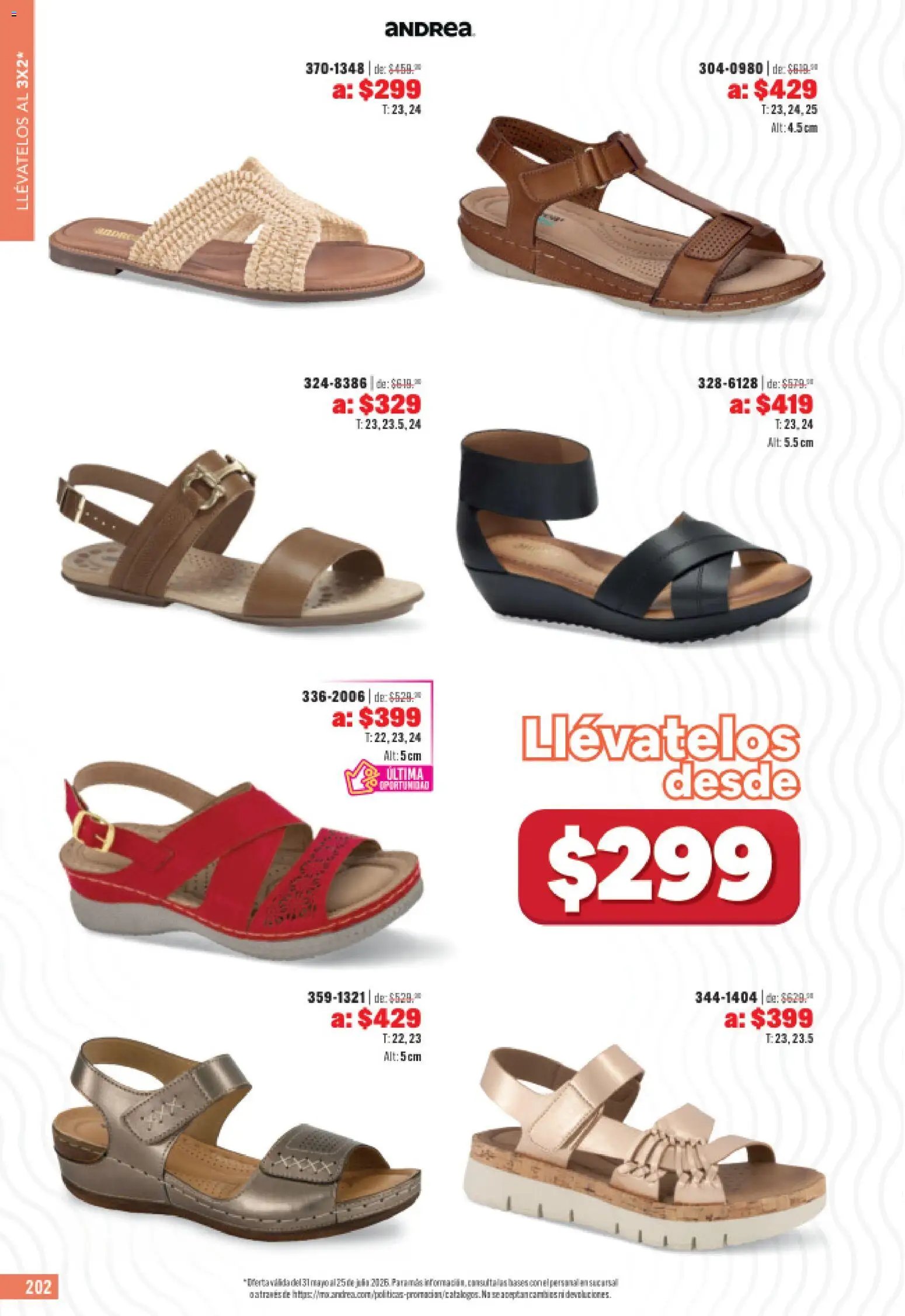 Andrea catálogo Outlet