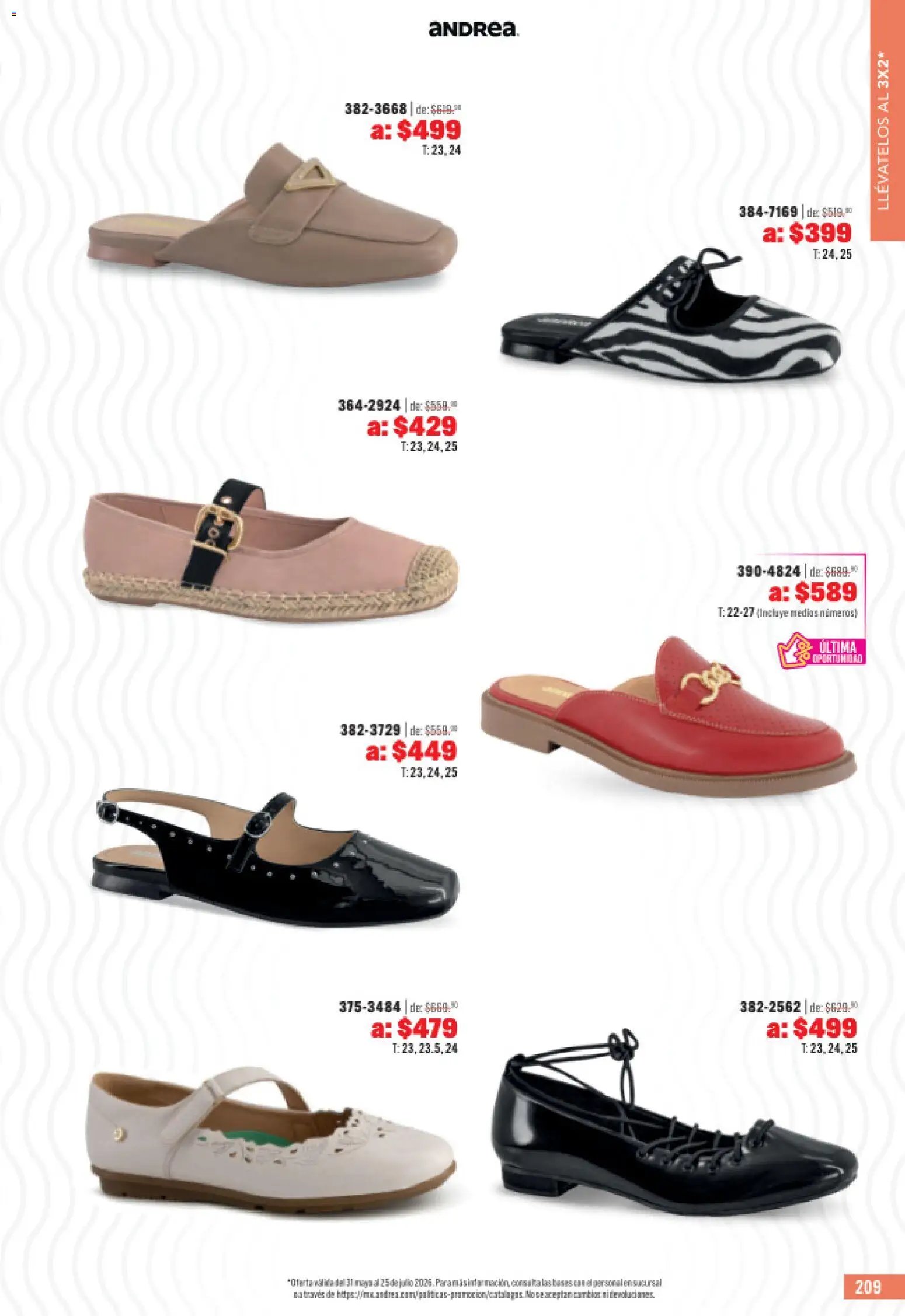 Andrea catálogo Outlet