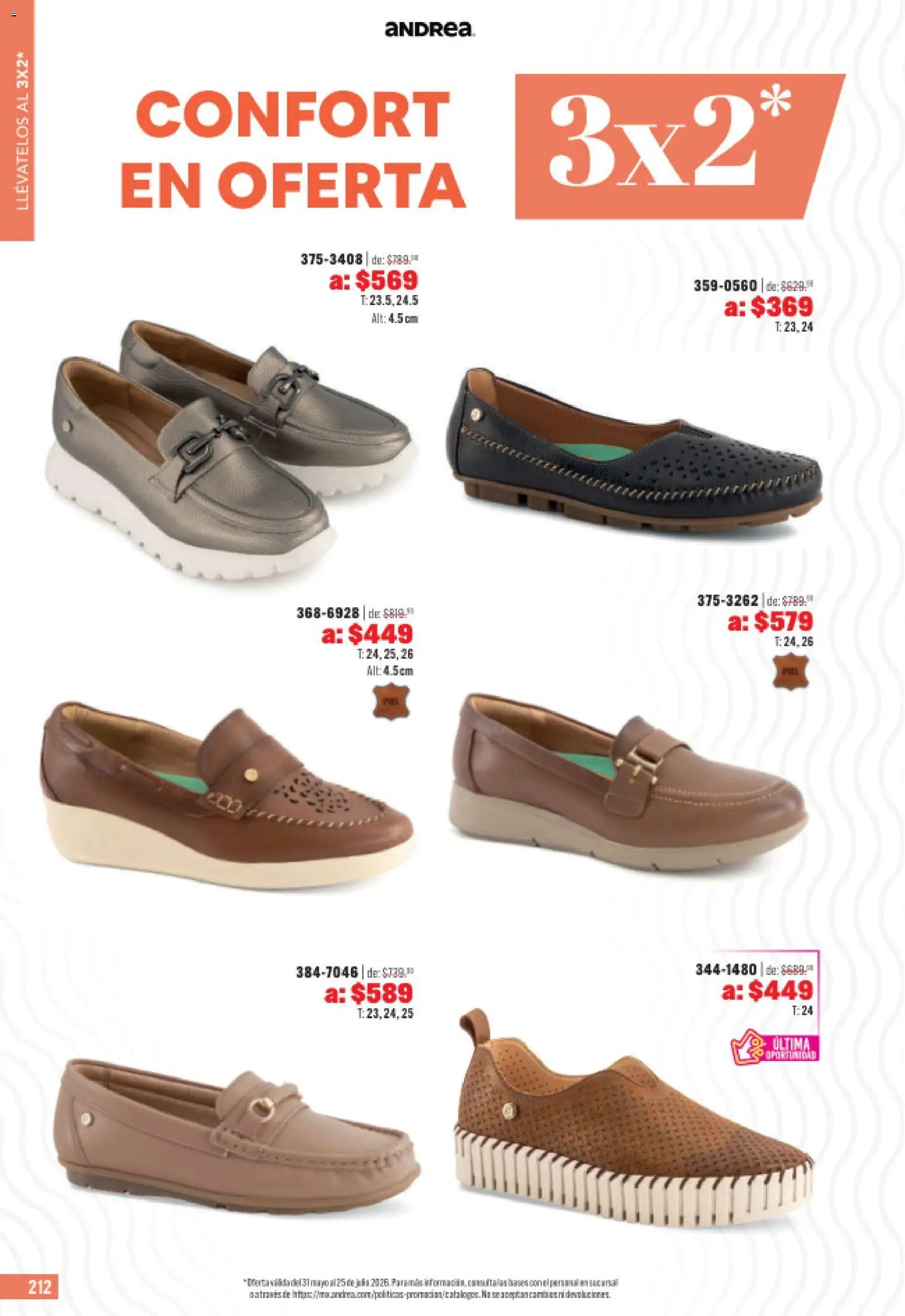 Andrea catálogo Outlet