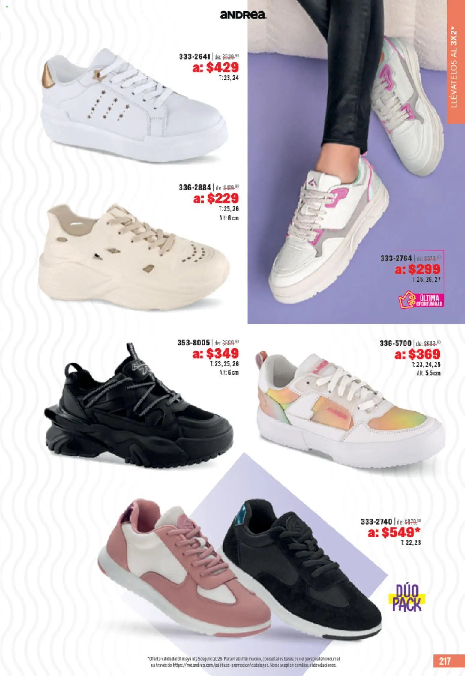 Andrea catálogo Outlet