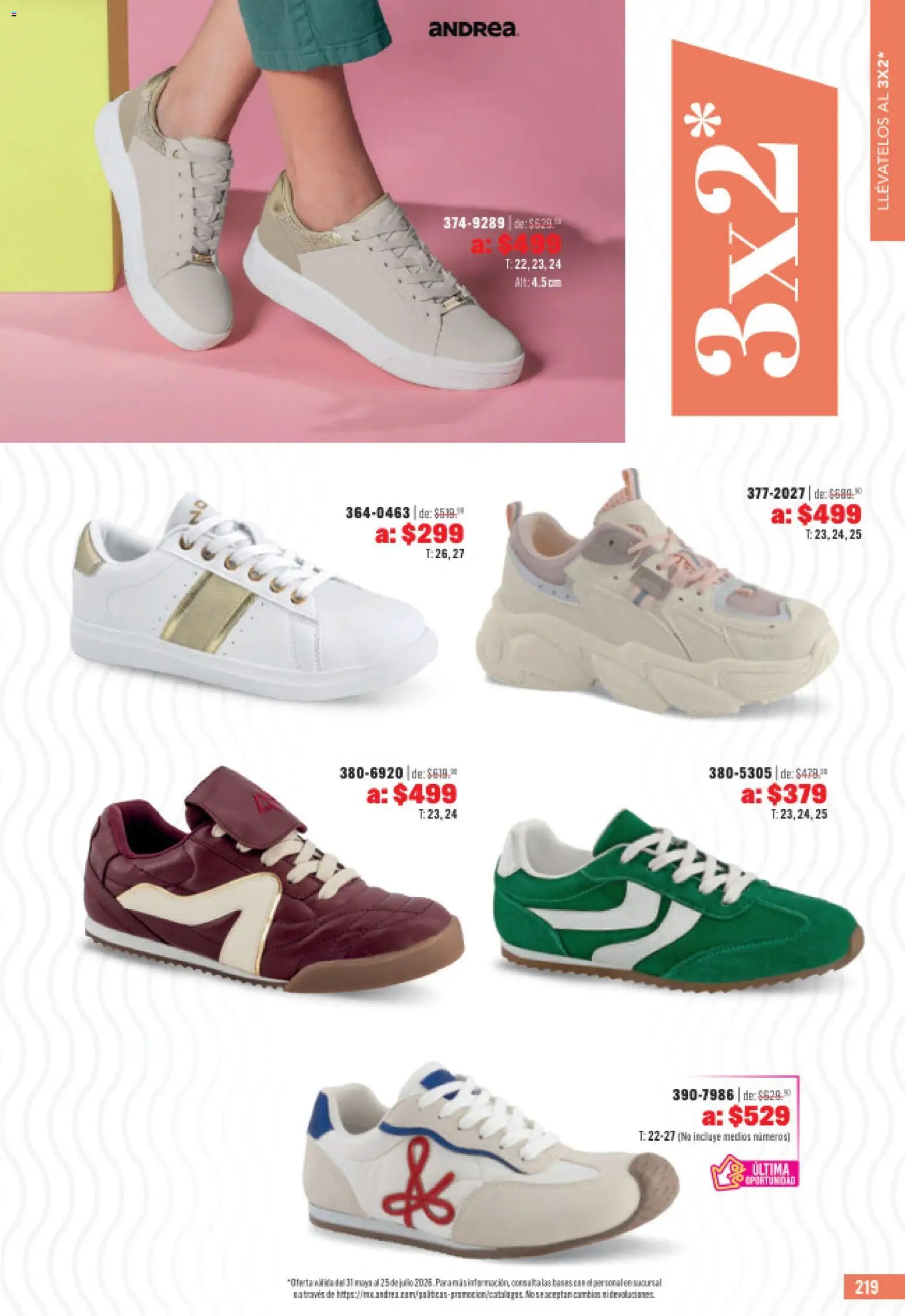 Andrea catálogo Outlet