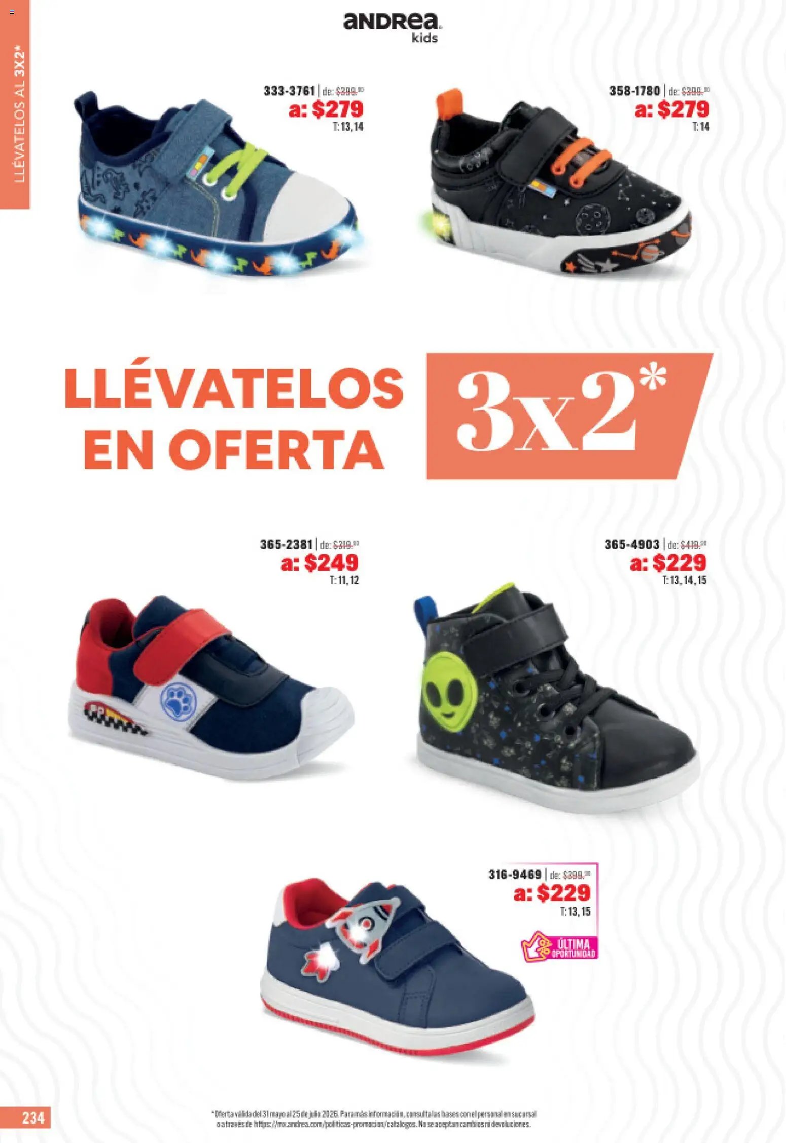 Andrea catálogo Outlet