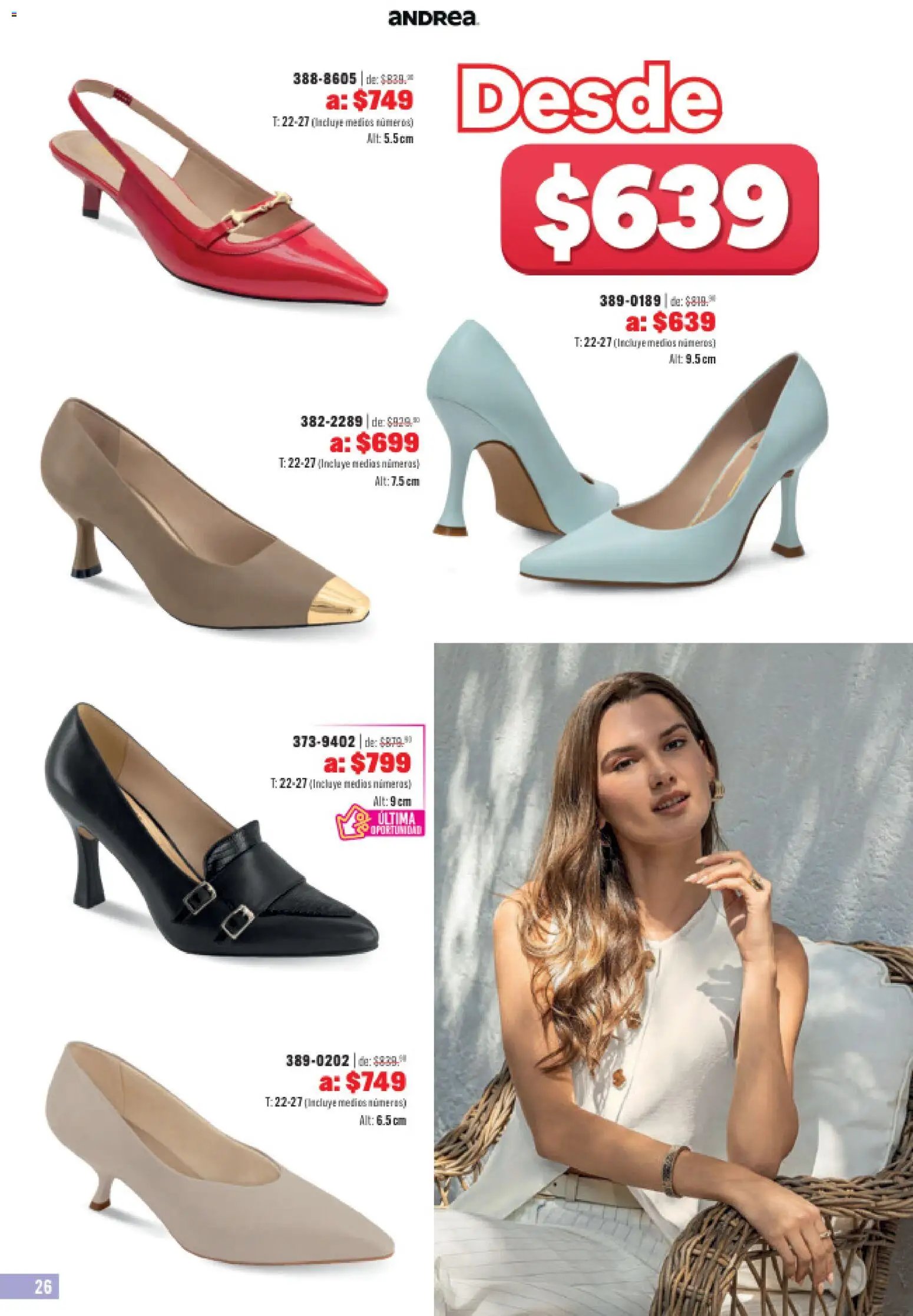 Andrea catálogo Outlet