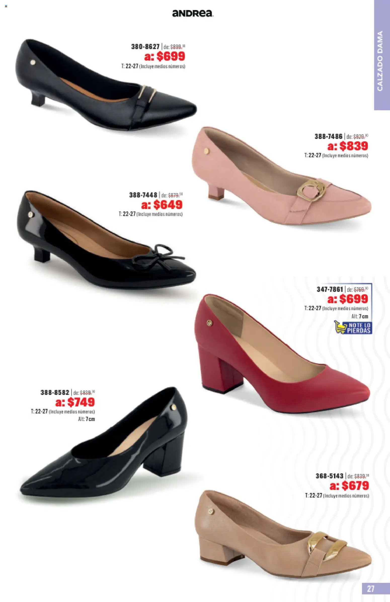 Andrea catálogo Outlet