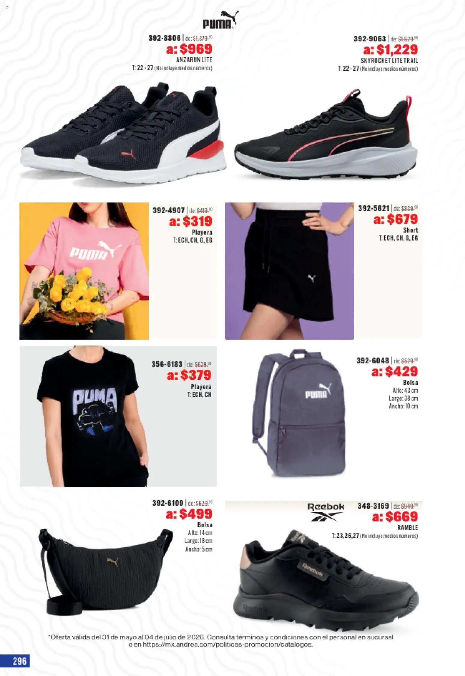 Andrea catálogo Outlet