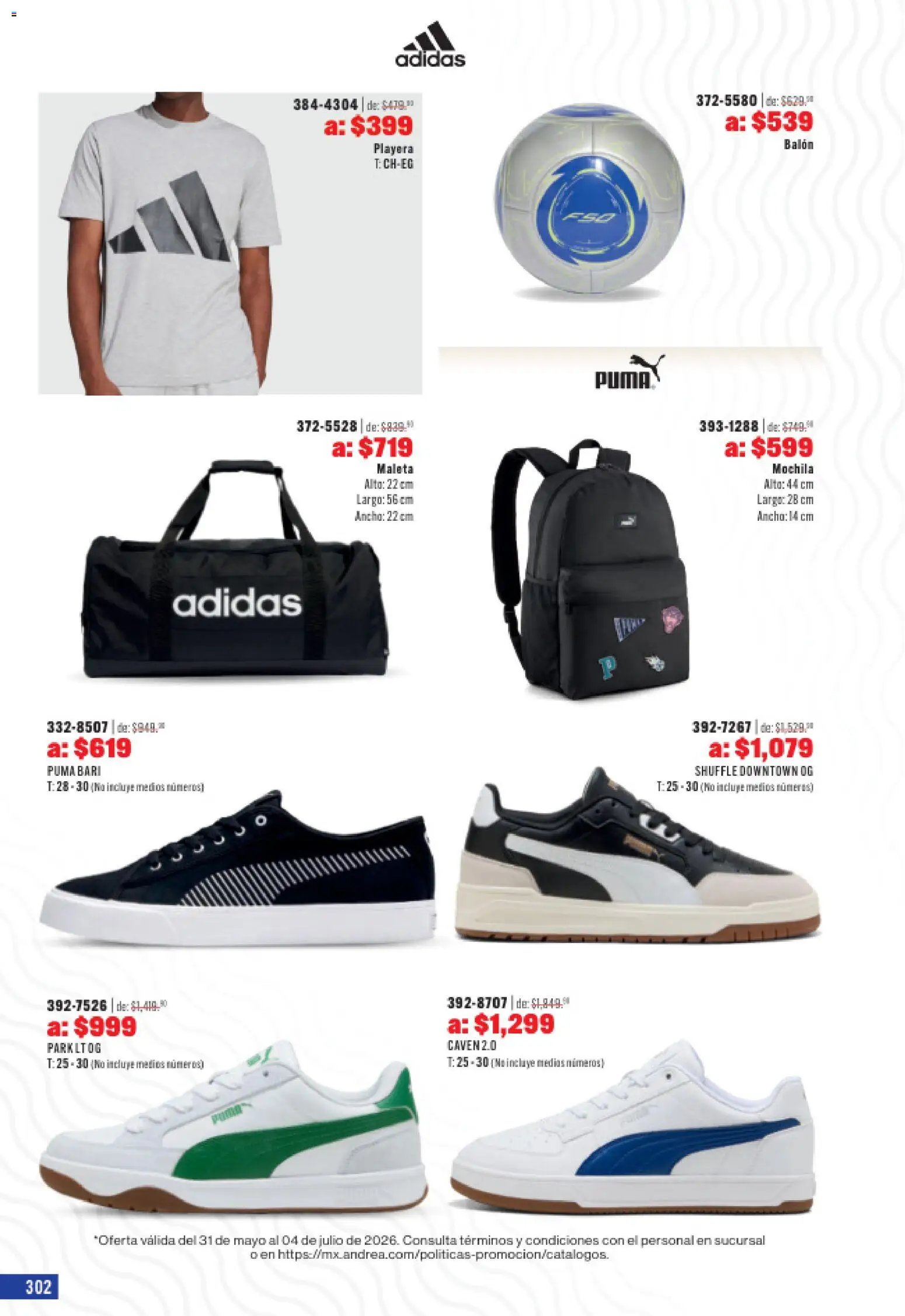 Andrea catálogo Outlet