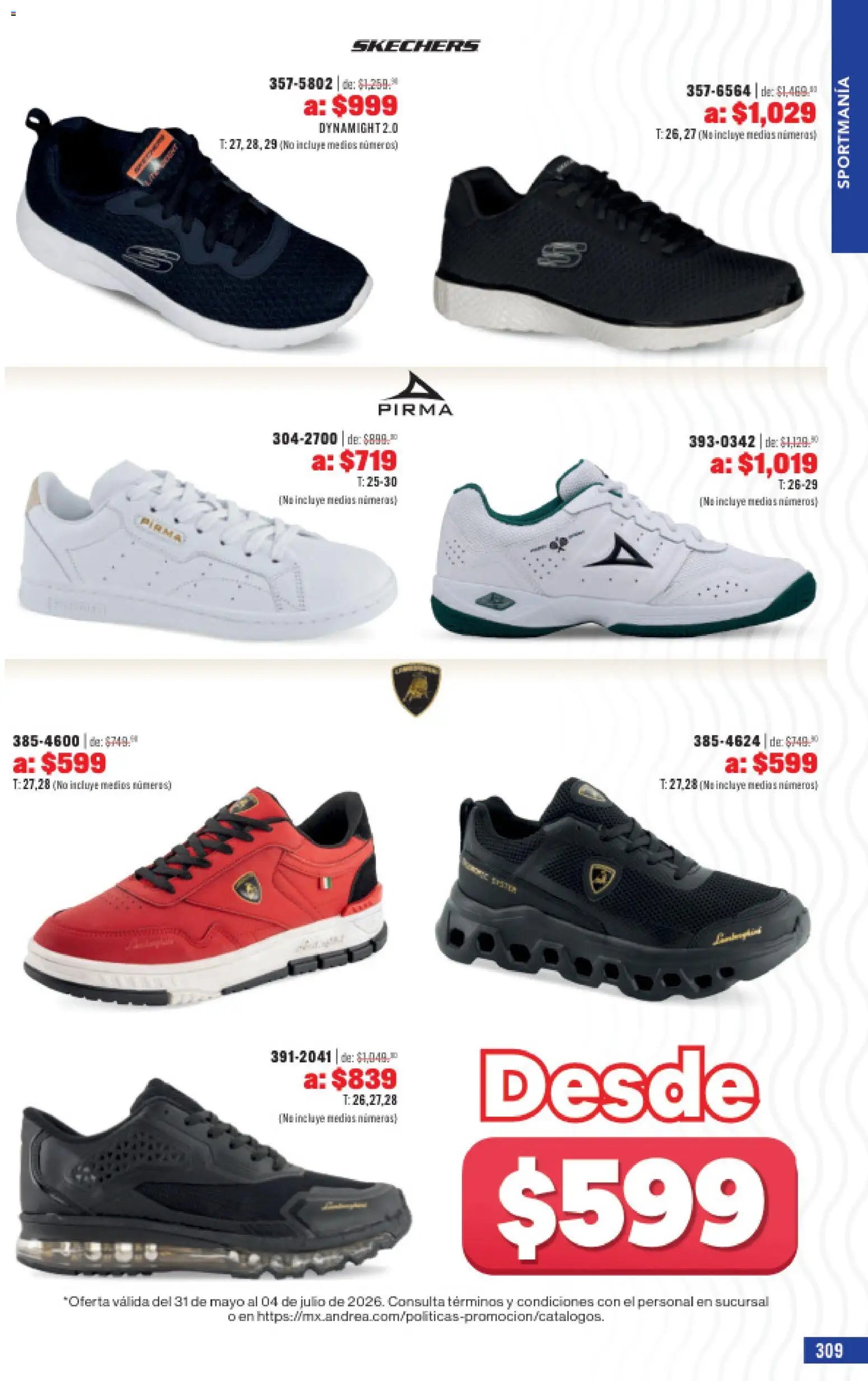 Andrea catálogo Outlet