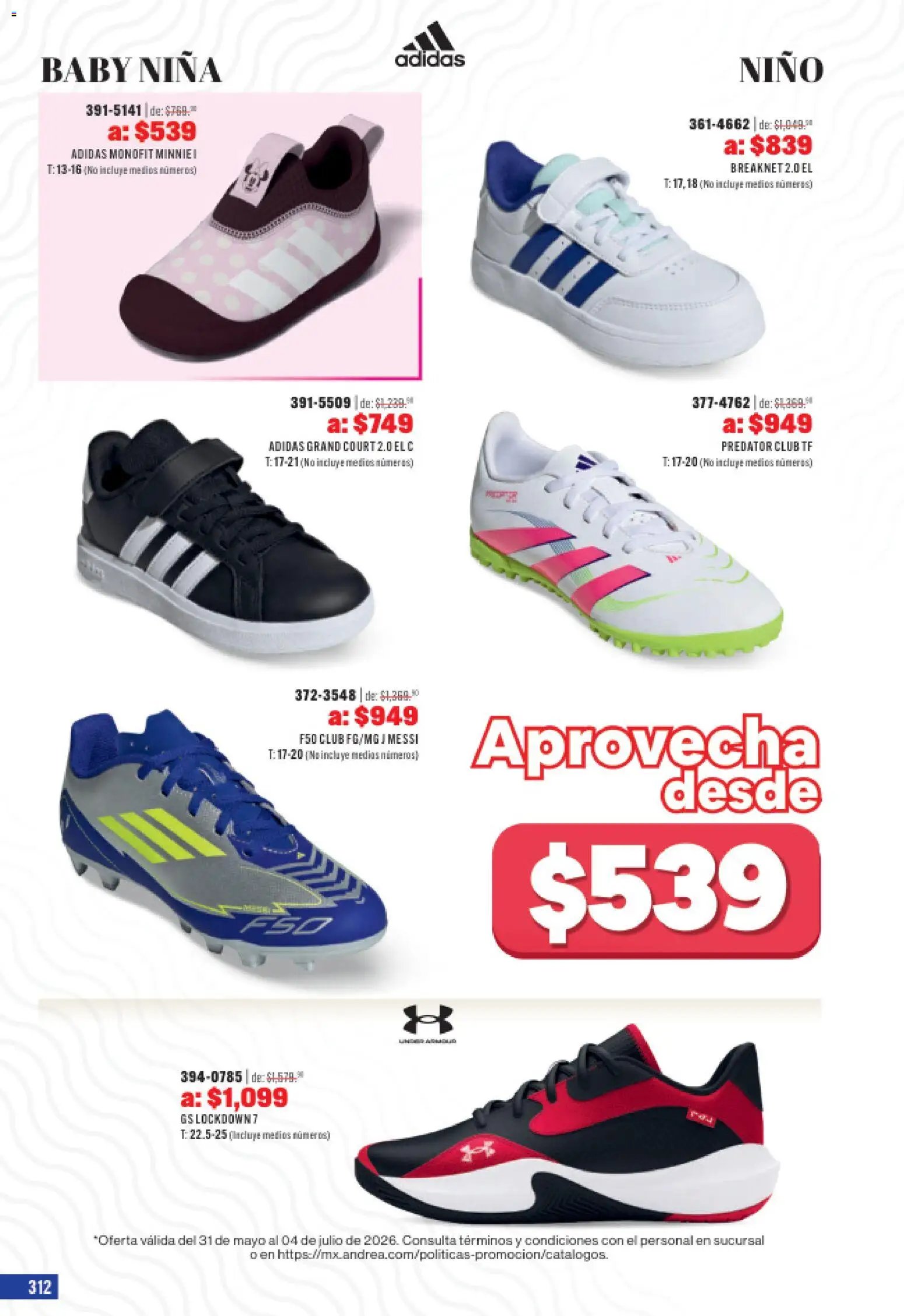 Andrea catálogo Outlet