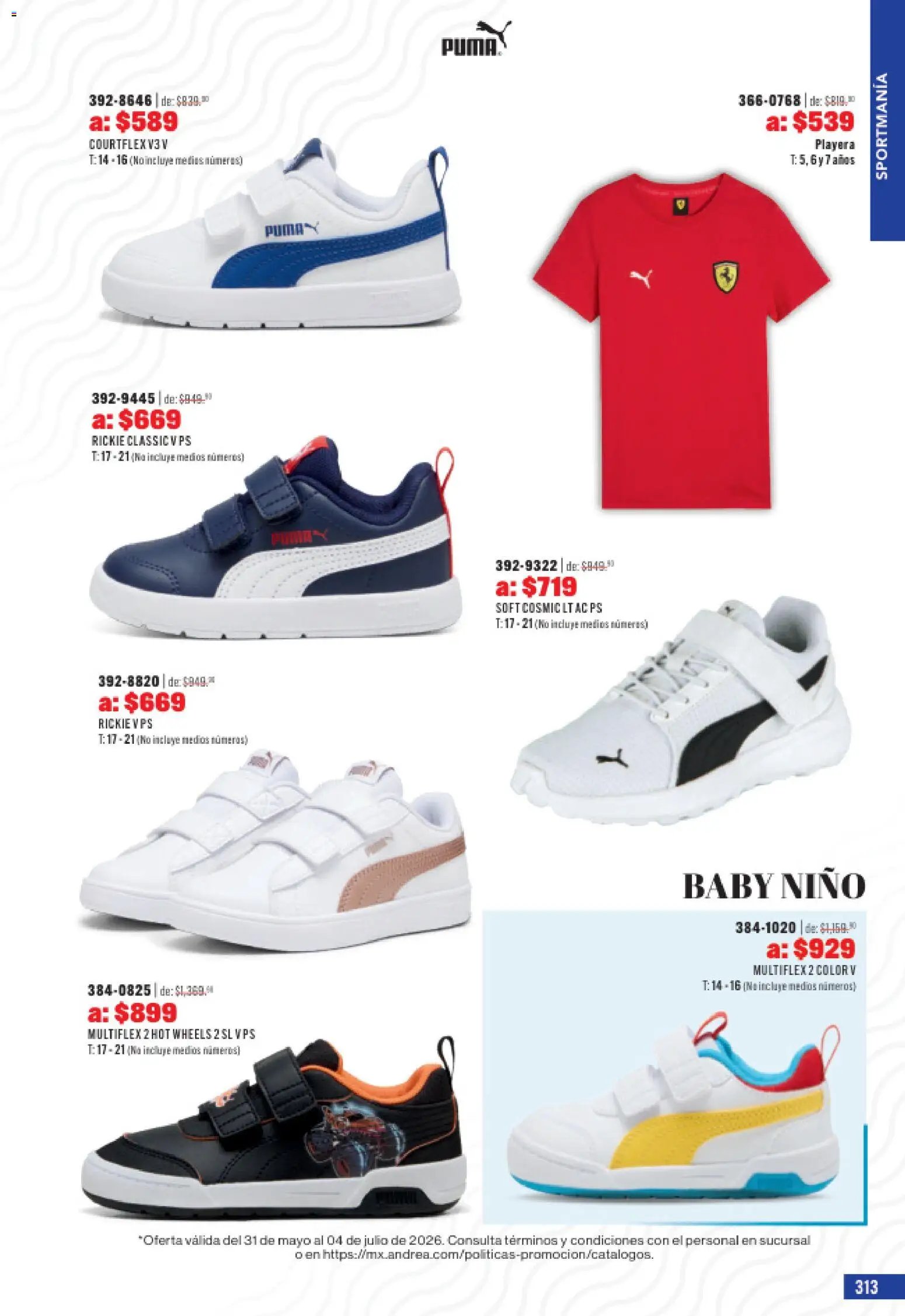 Andrea catálogo Outlet