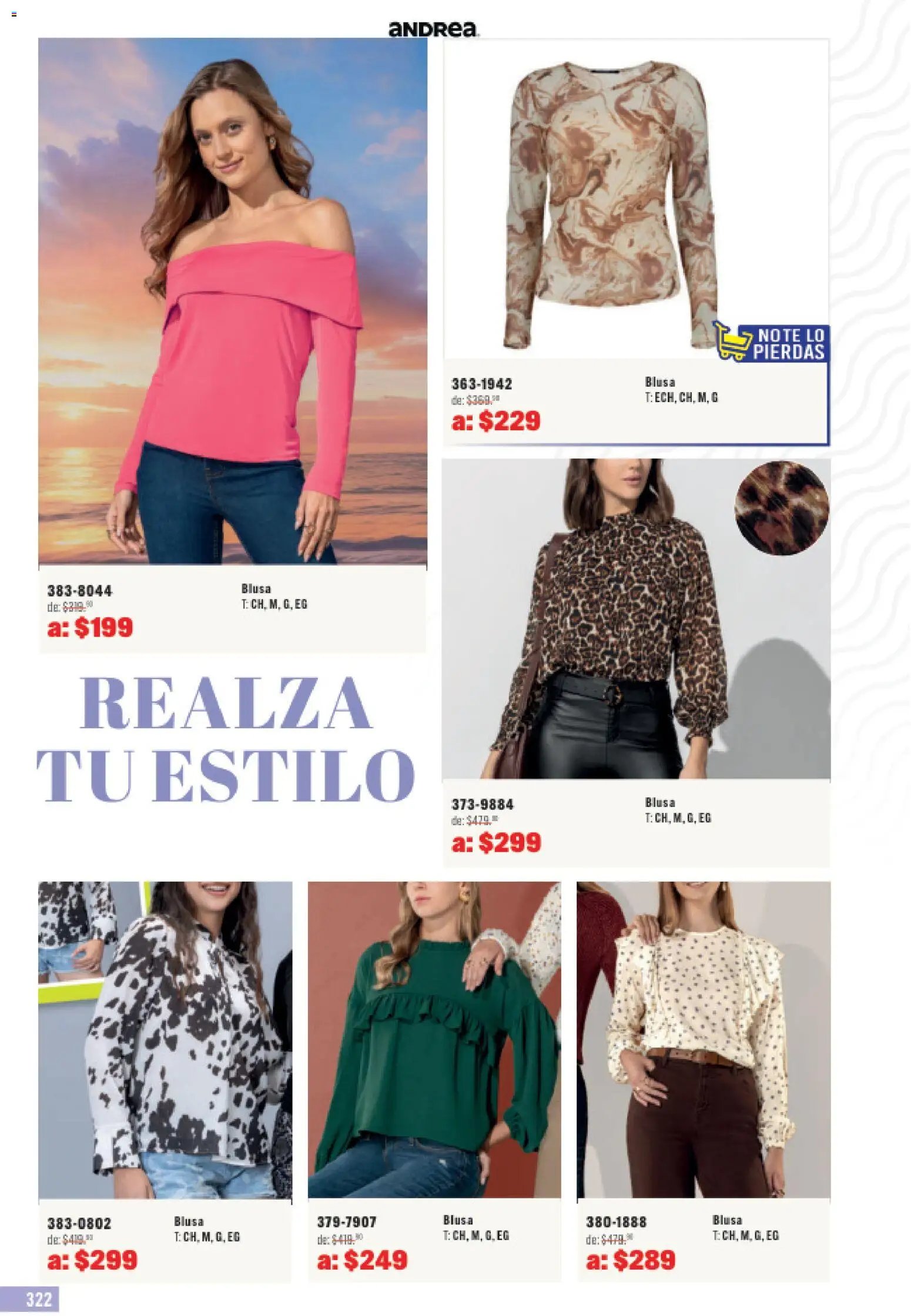 Andrea catálogo Outlet