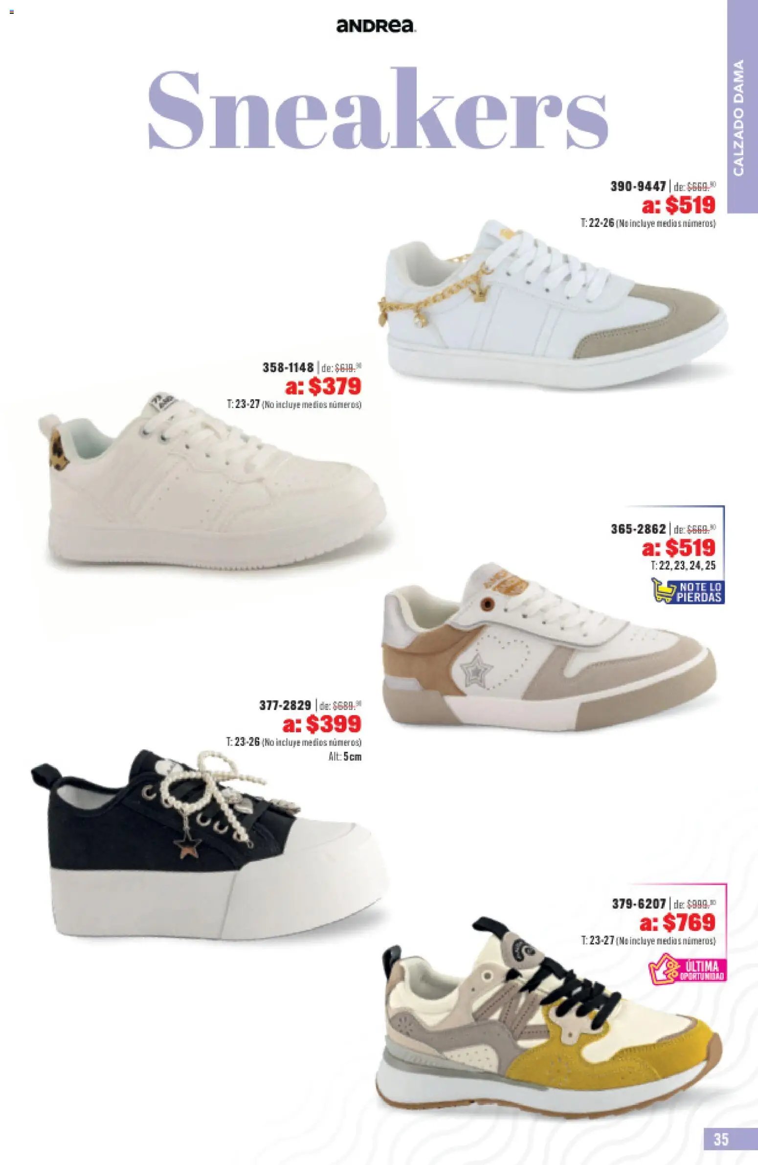 Andrea catálogo Outlet