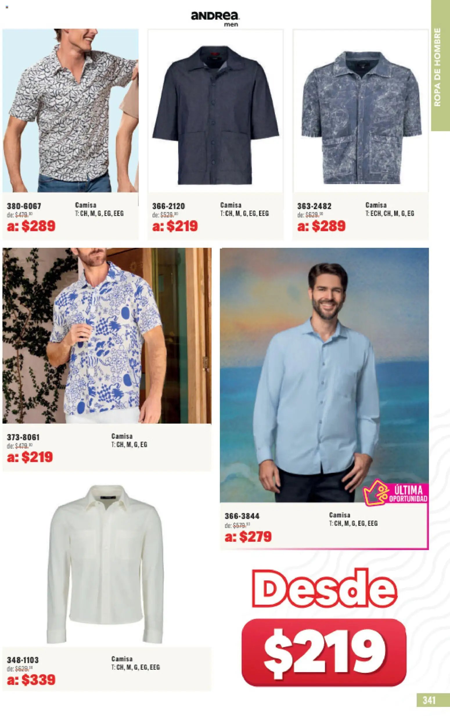 Andrea catálogo Outlet