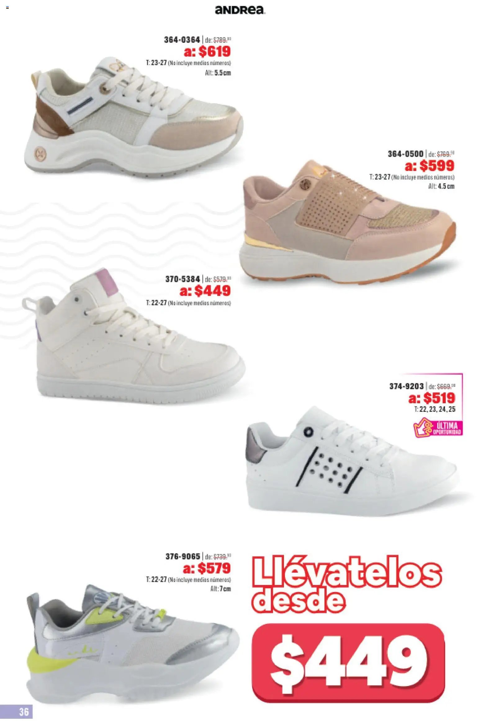 Andrea catálogo Outlet