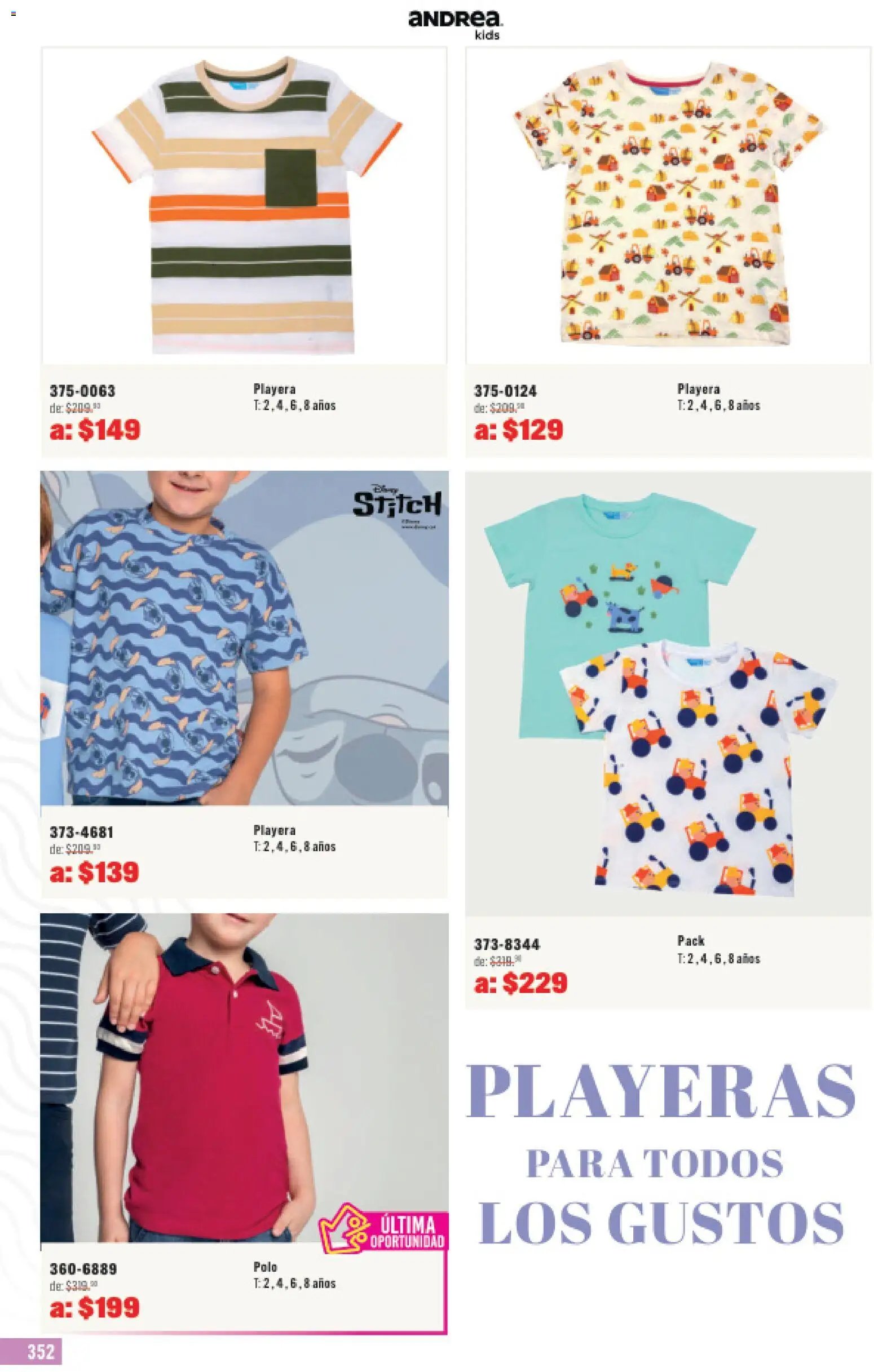 Andrea catálogo Outlet