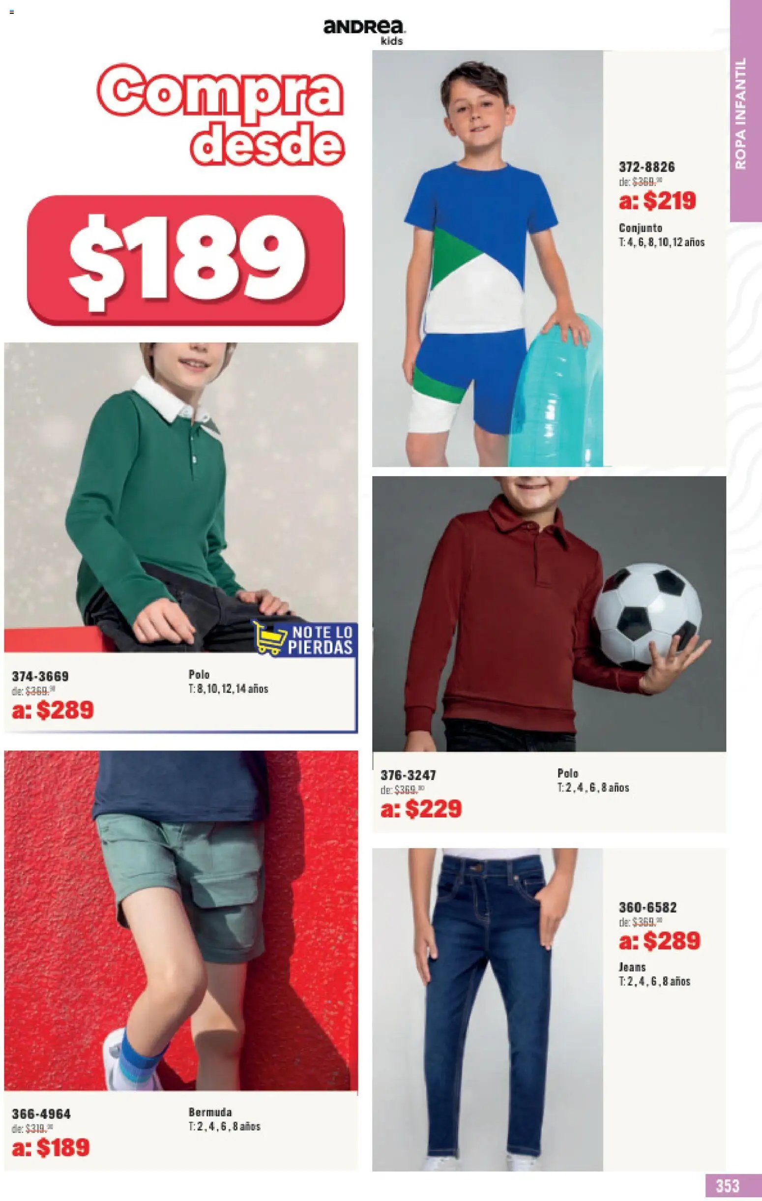 Andrea catálogo Outlet