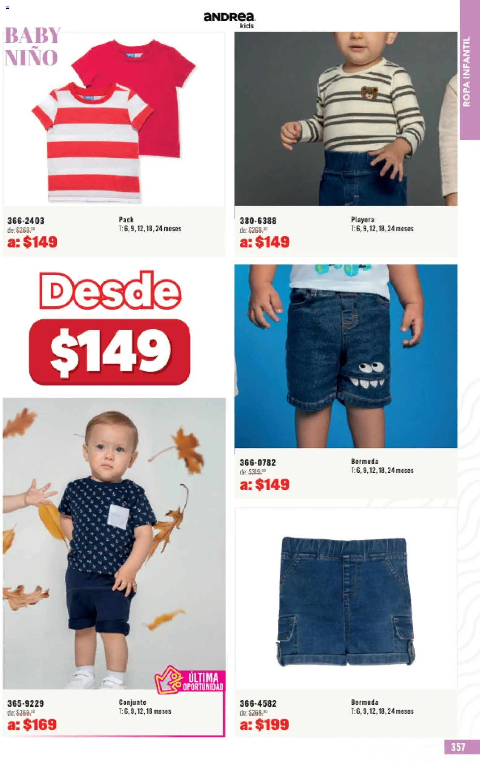 Andrea catálogo Outlet